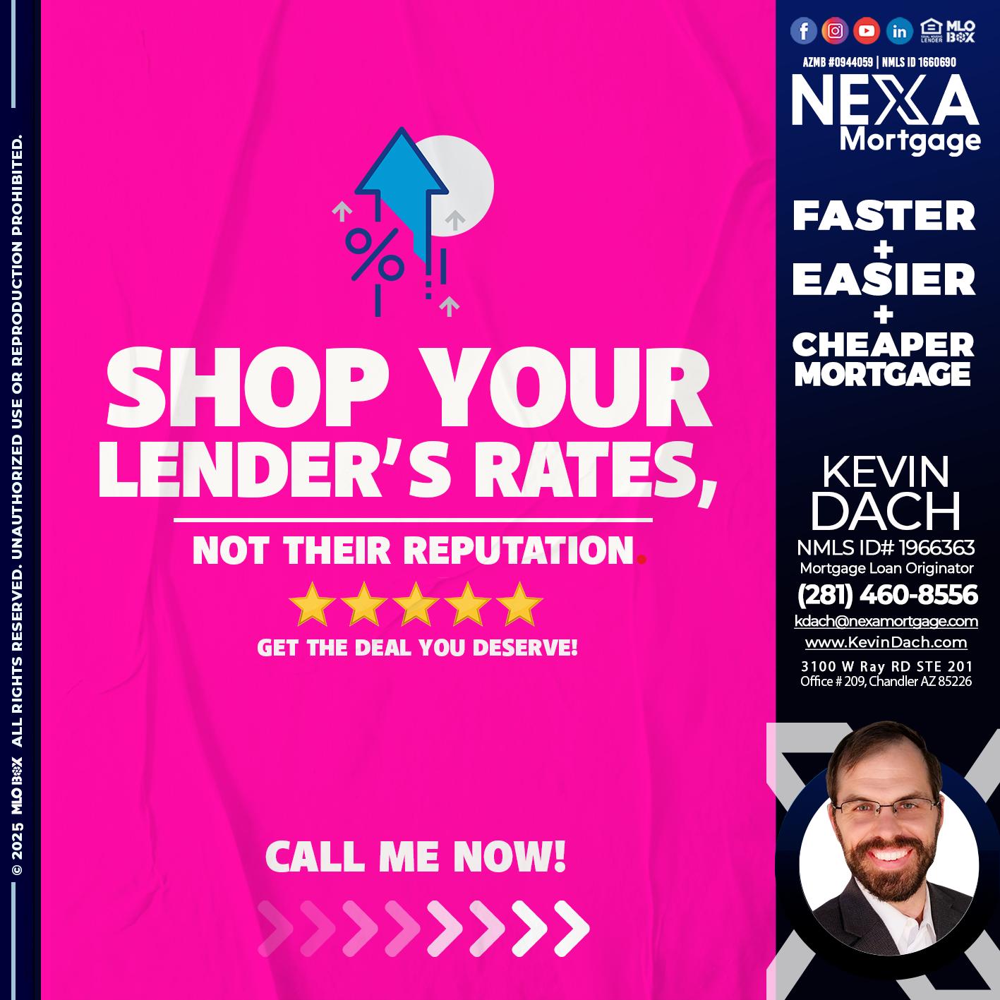 SHOP YOUR - Kevin Dach -Loan Officer