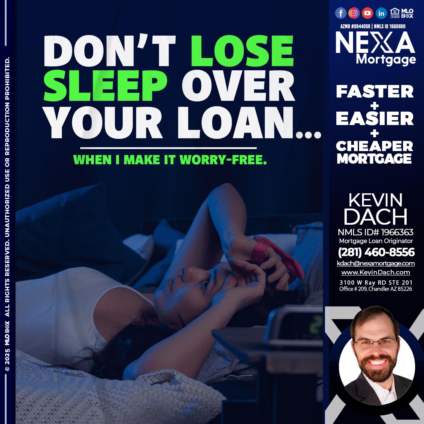 DONT LOSE - Kevin Dach -Loan Officer