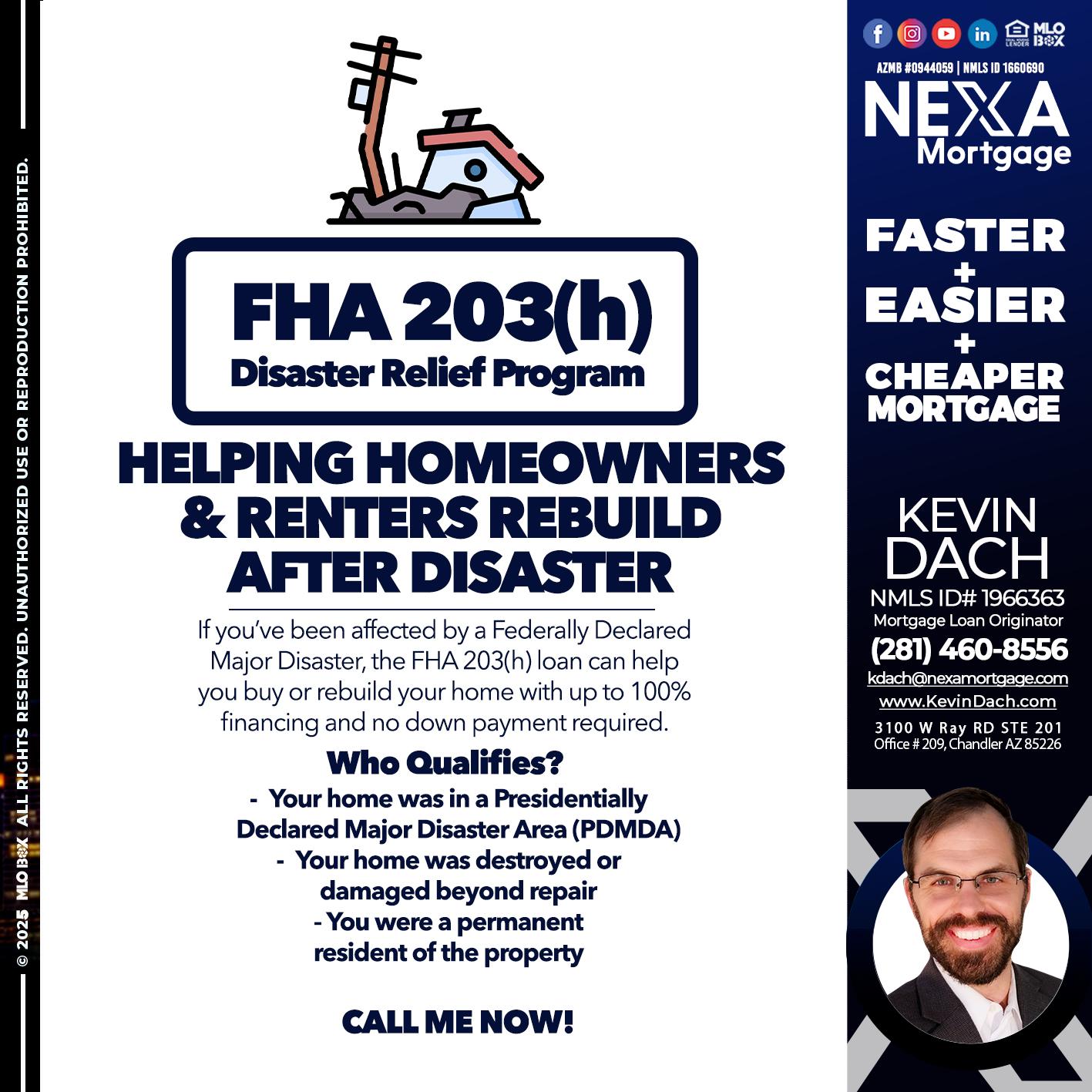 FHA - Kevin Dach -Loan Officer