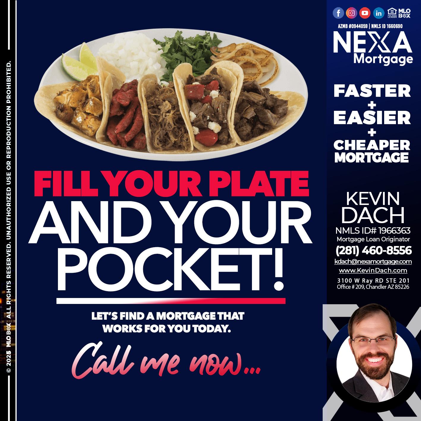 FILL YOUR PLATE - Kevin Dach -Loan Officer