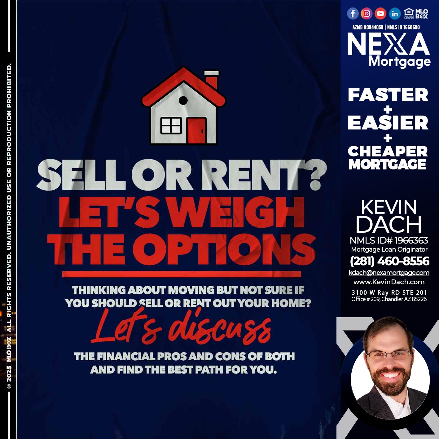 SELL OR RENT? - Kevin Dach -Loan Officer