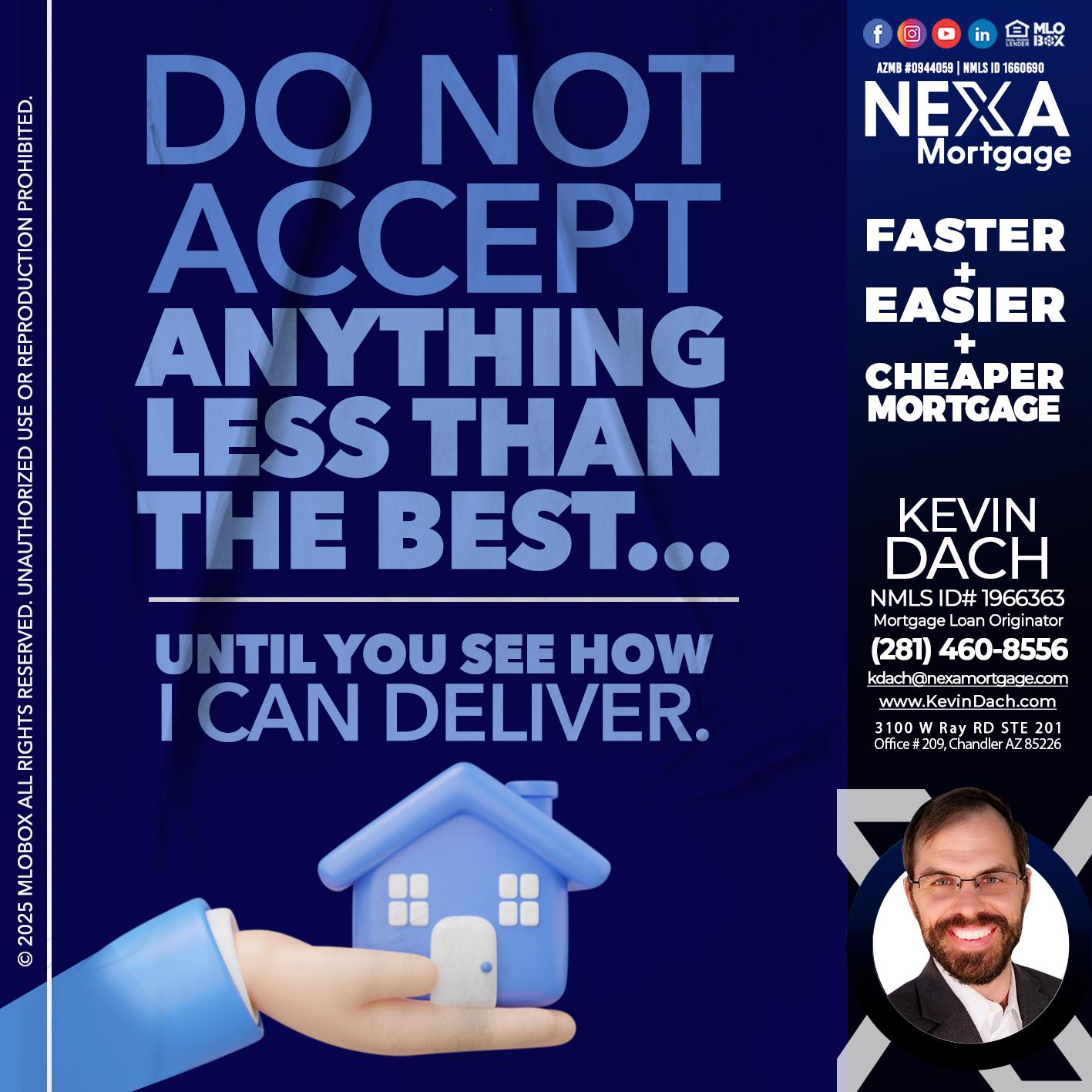 DO NOT ACCEPT - Kevin Dach -Loan Officer