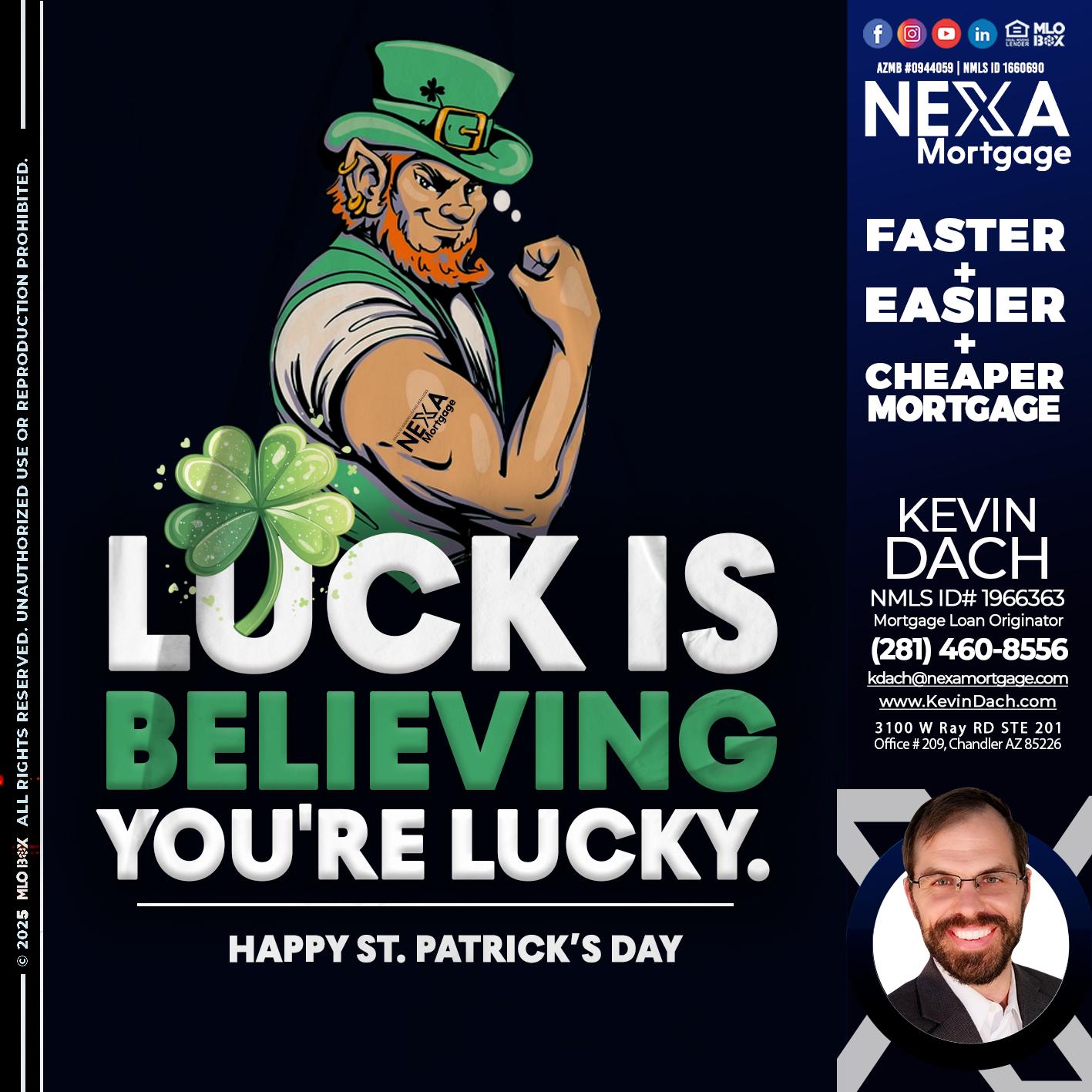 ST. PATRICKS DAY - Kevin Dach -Loan Officer