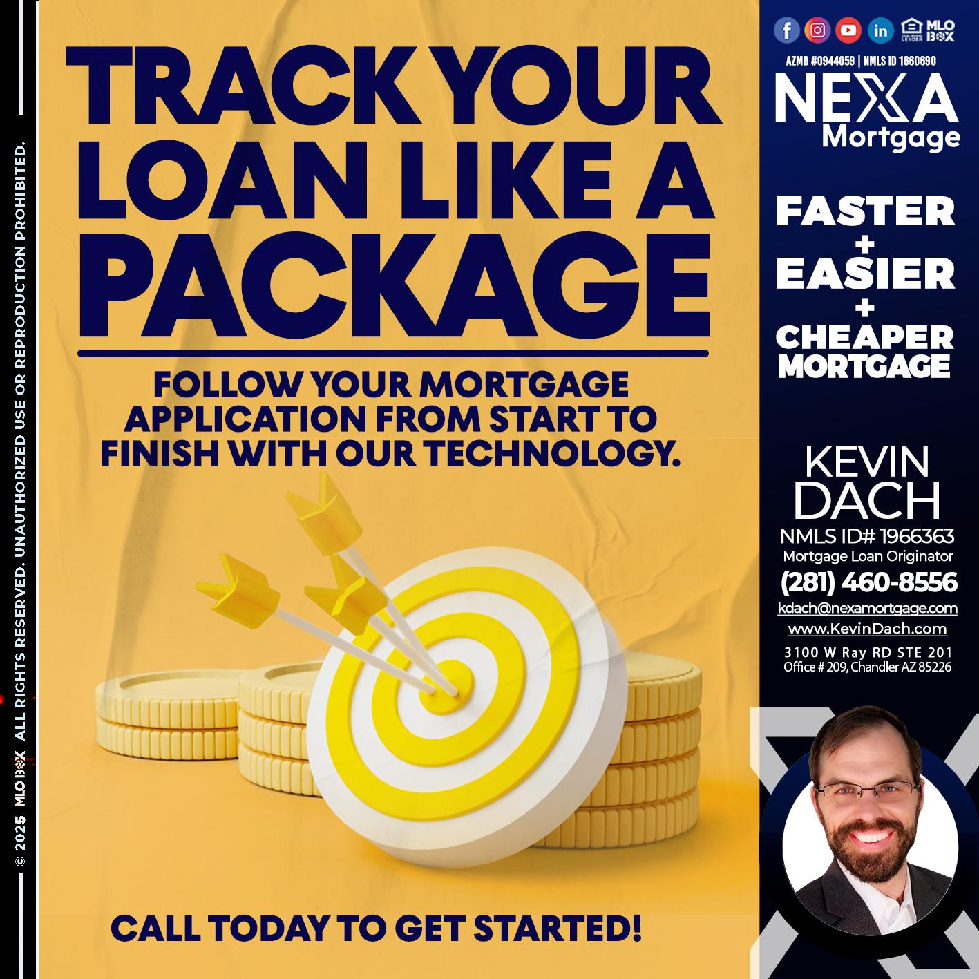TRACK YOU LOAN - Kevin Dach -Loan Officer