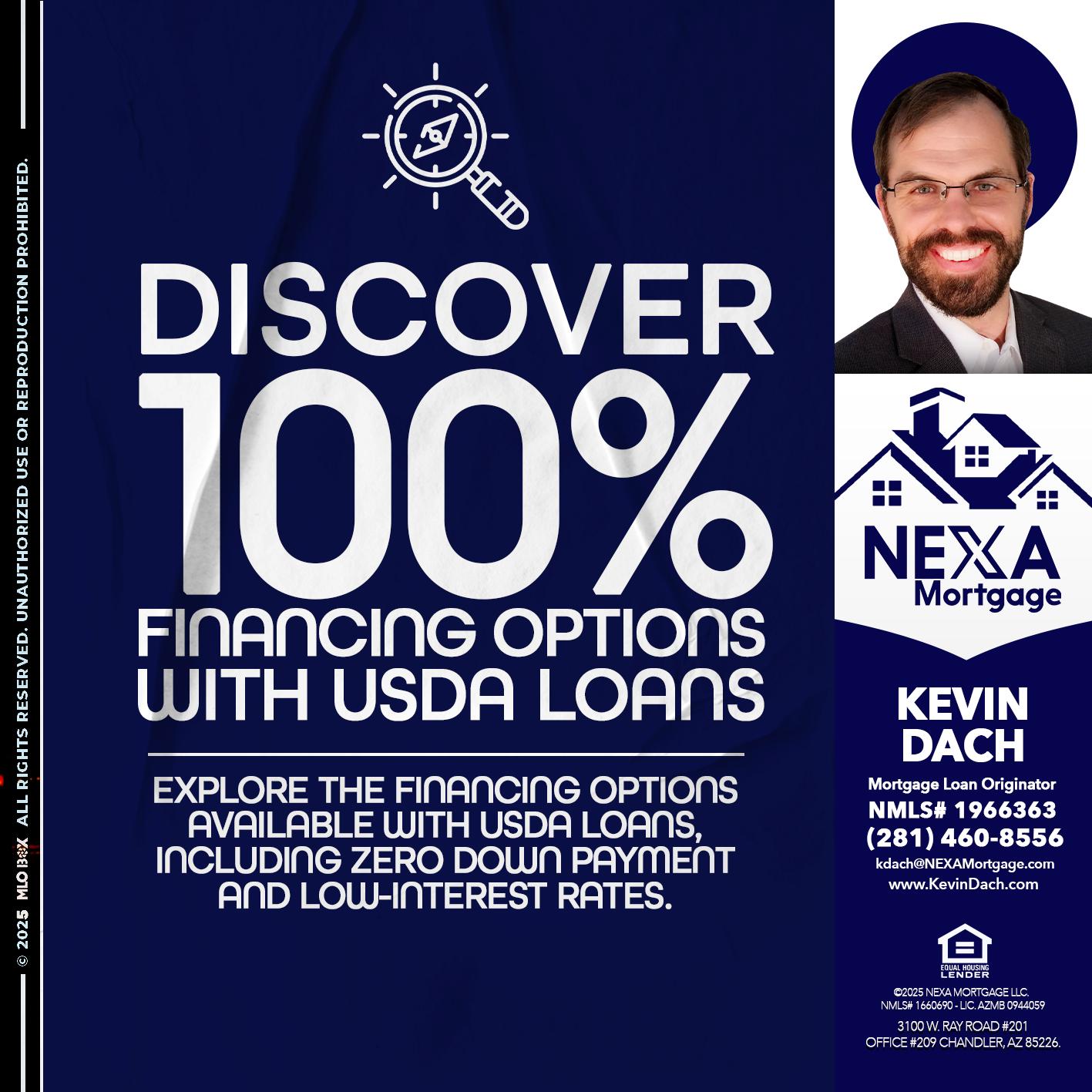 DISCOVER 100% - Kevin Dach -Loan Officer