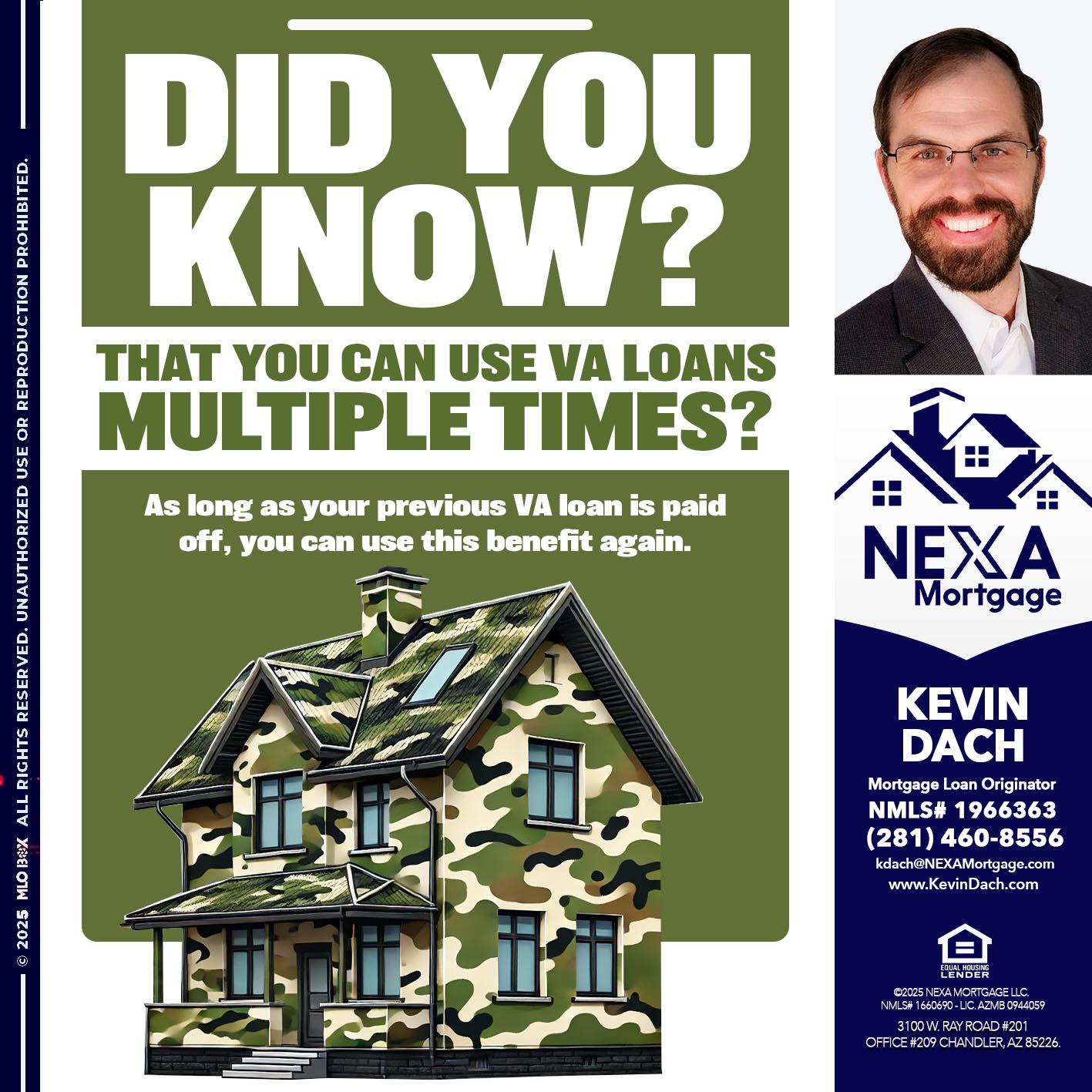 did you know - Kevin Dach -Loan Officer