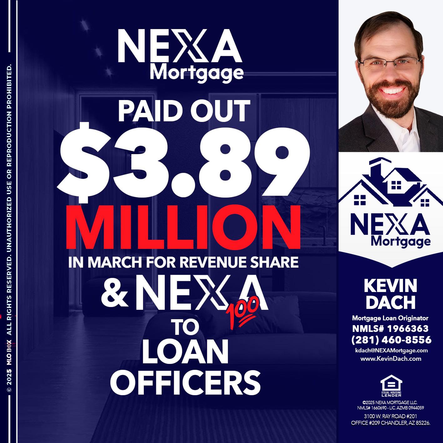 NEXA PAID OUT - Kevin Dach -Loan Officer