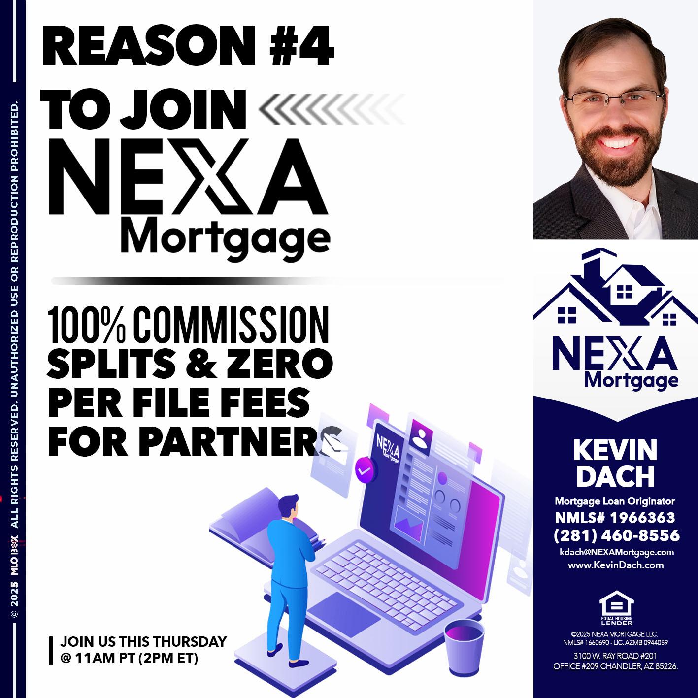 REASON 4 - Kevin Dach -Loan Officer