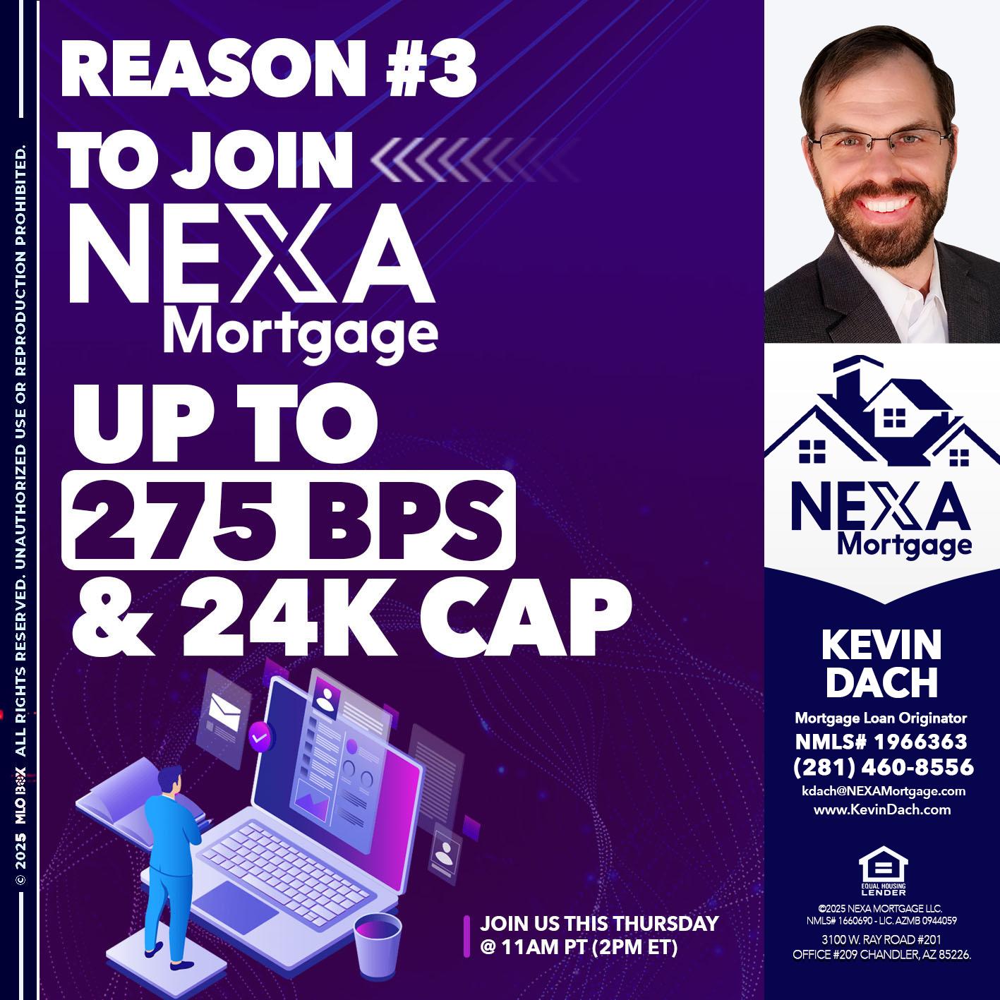 REASON 3 - Kevin Dach -Loan Officer