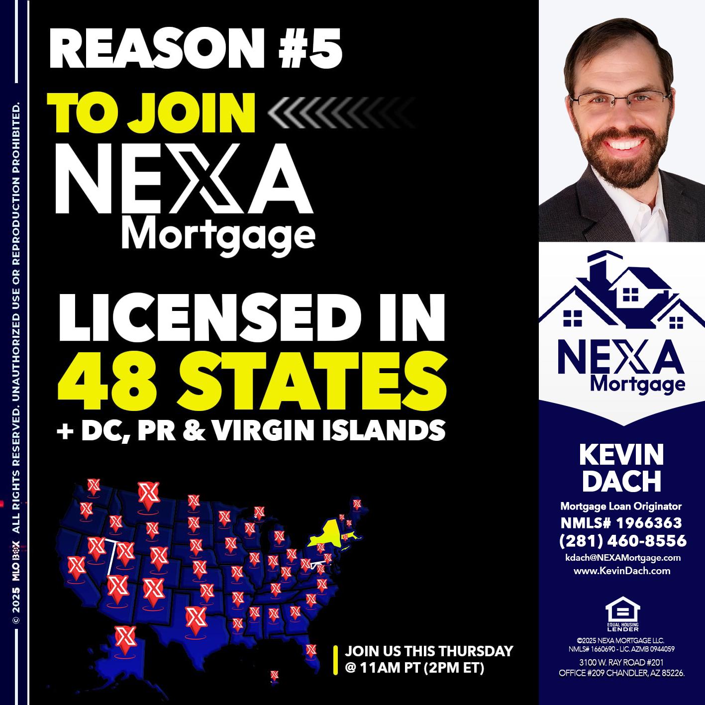 REASON 5 - Kevin Dach -Loan Officer