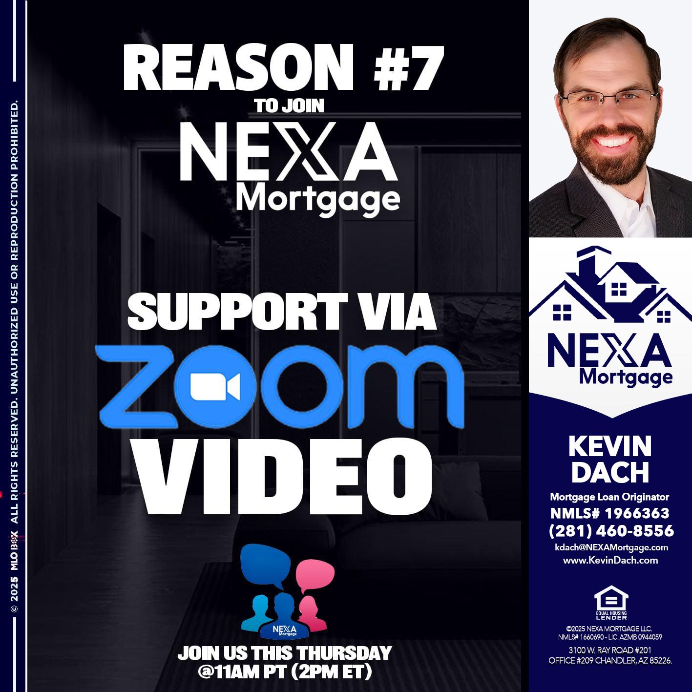 REASON 7 - Kevin Dach -Loan Officer