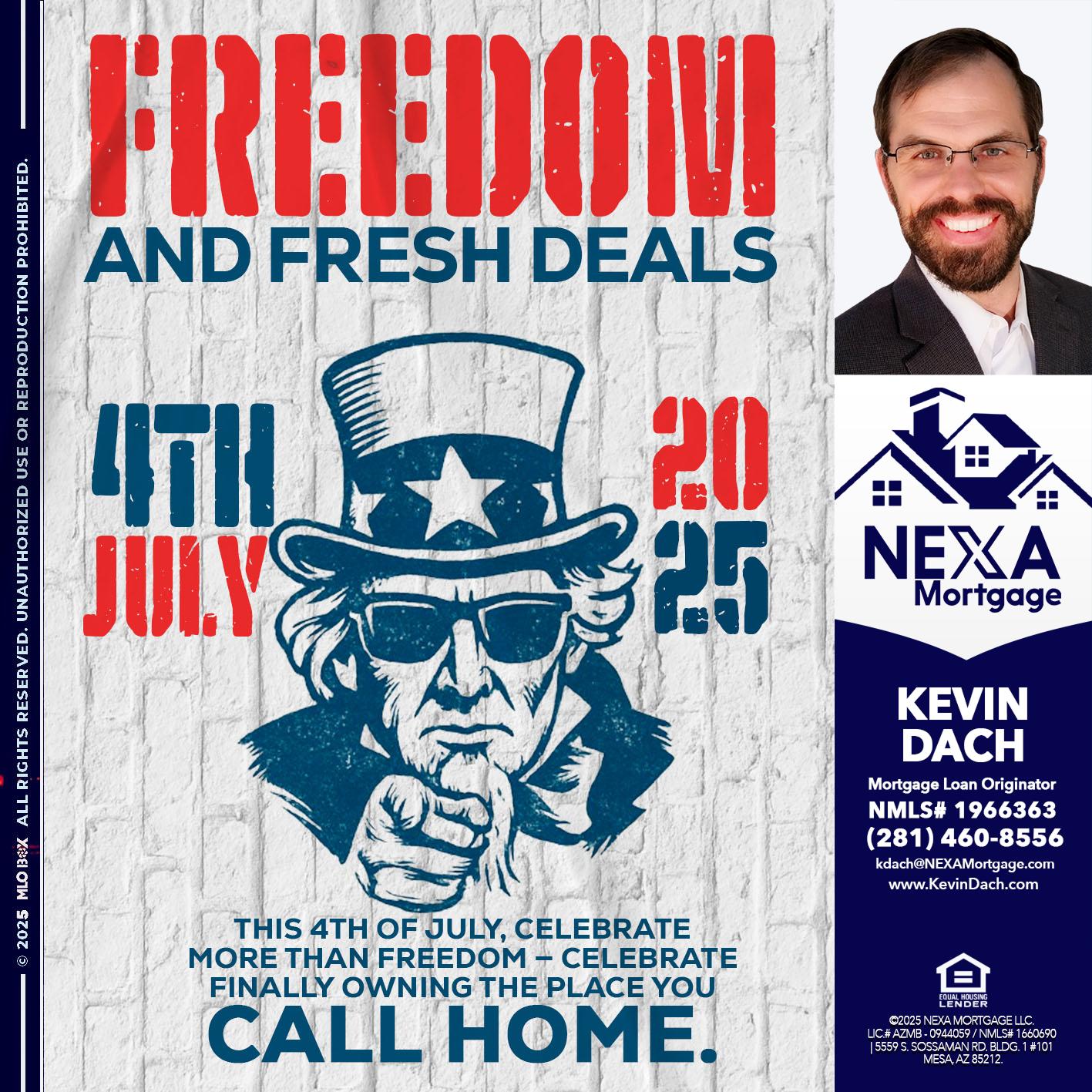 FREEDOM - Kevin Dach -Loan Officer