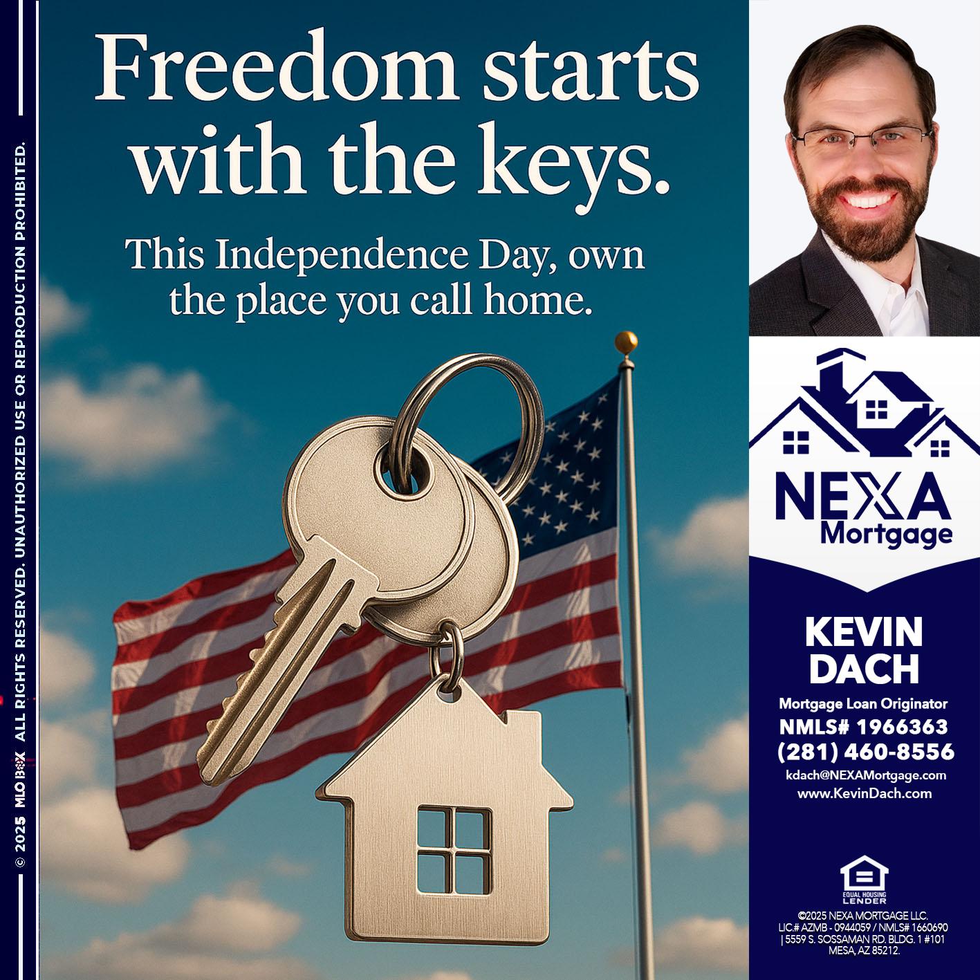 FREEDOM STARTS - Kevin Dach -Loan Officer