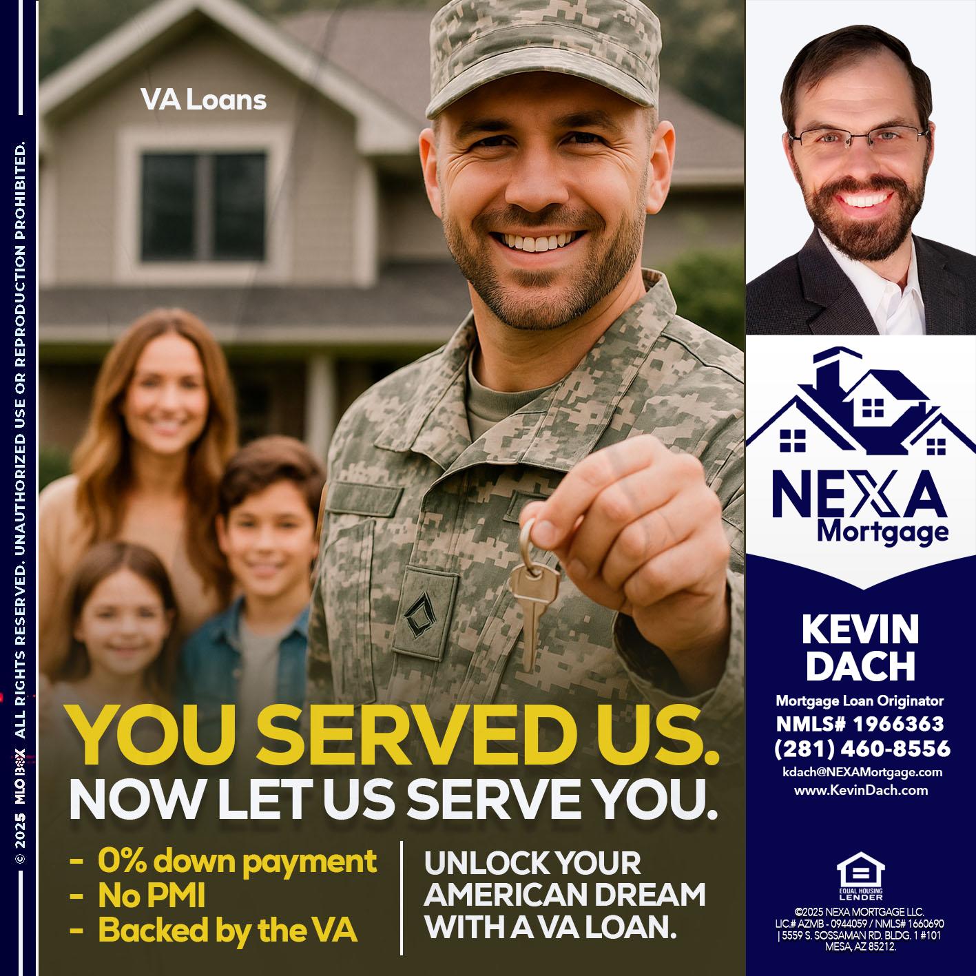 YOU DESERVED - Kevin Dach -Loan Officer