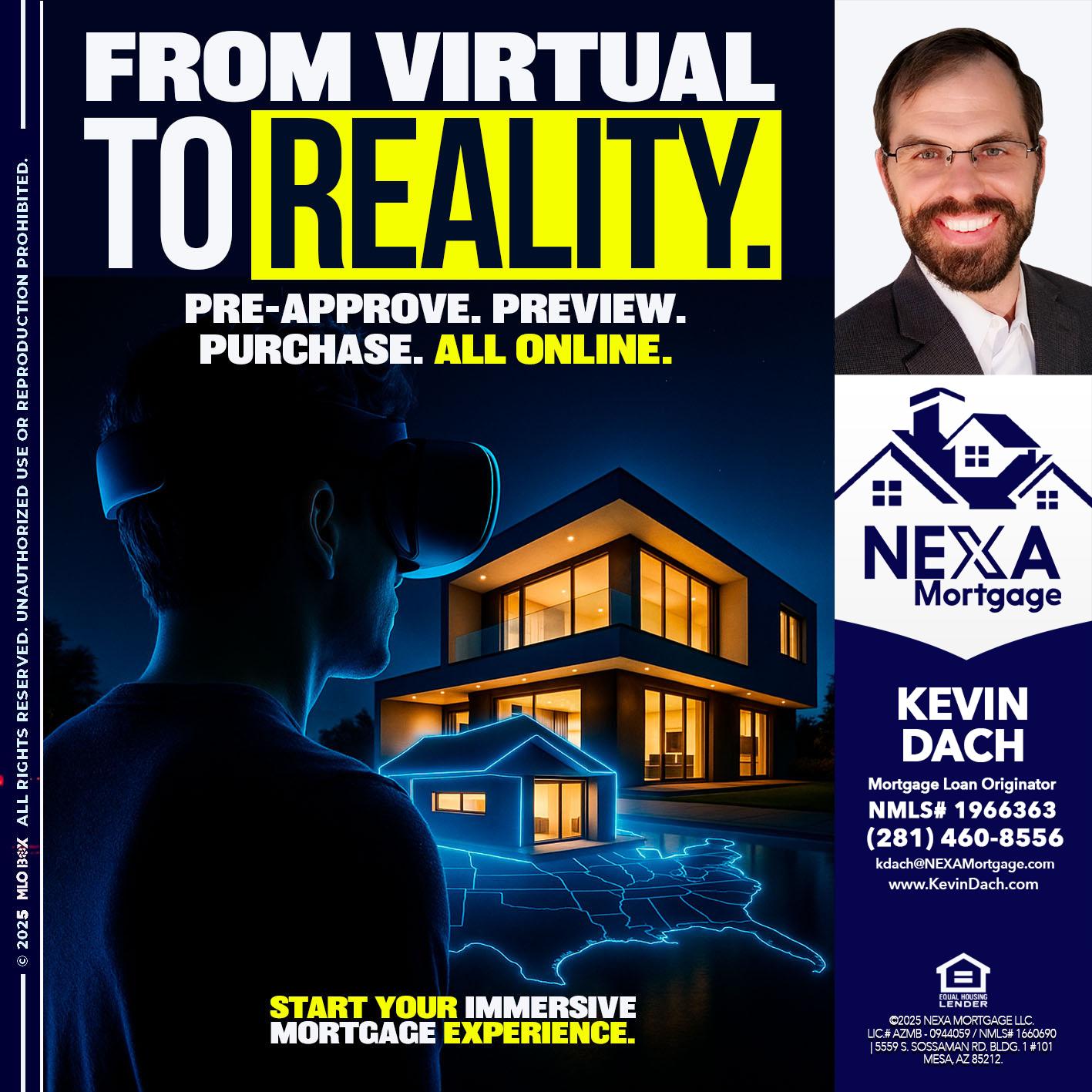 FROM VIRTUAL - Kevin Dach -Loan Officer