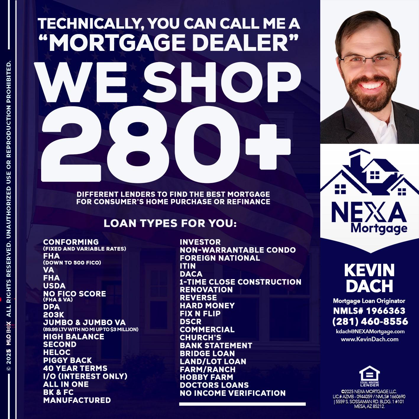 WE SHOP 280 + - Kevin Dach -Loan Officer
