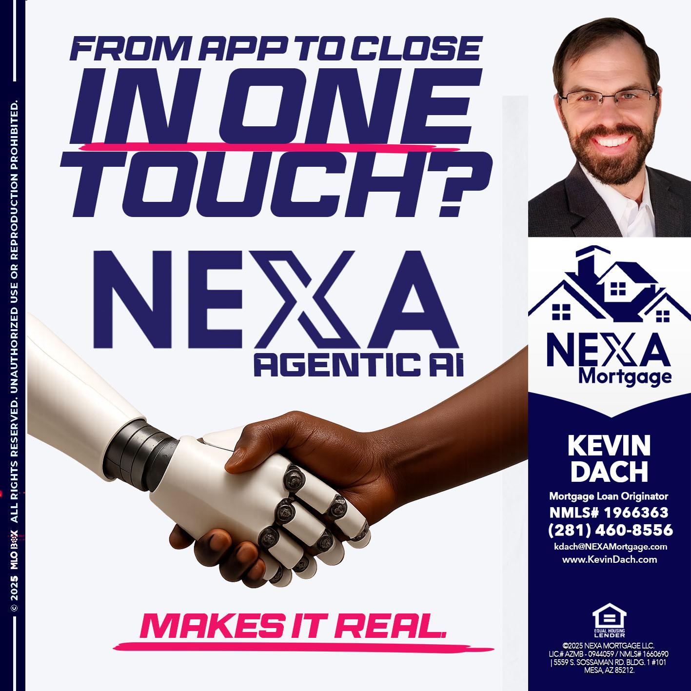 IN ONE TOUCH - Kevin Dach -Loan Officer
