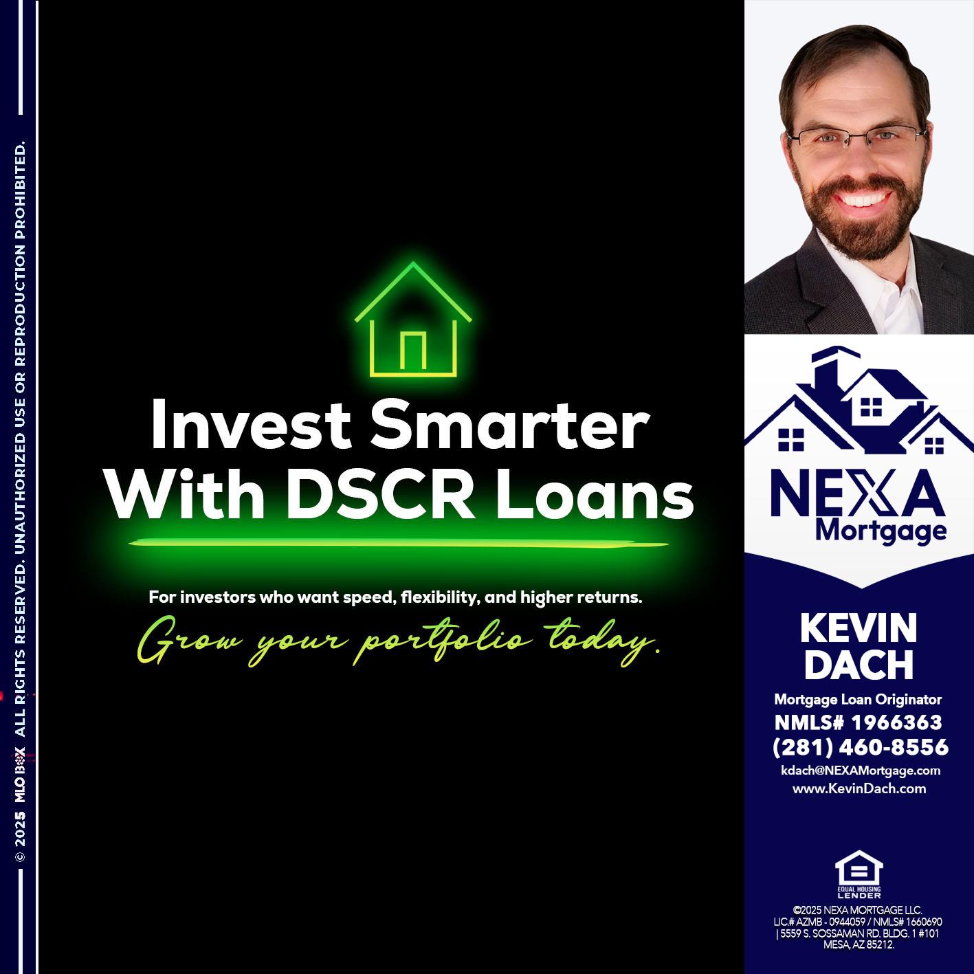 invest smarter - Kevin Dach -Loan Officer