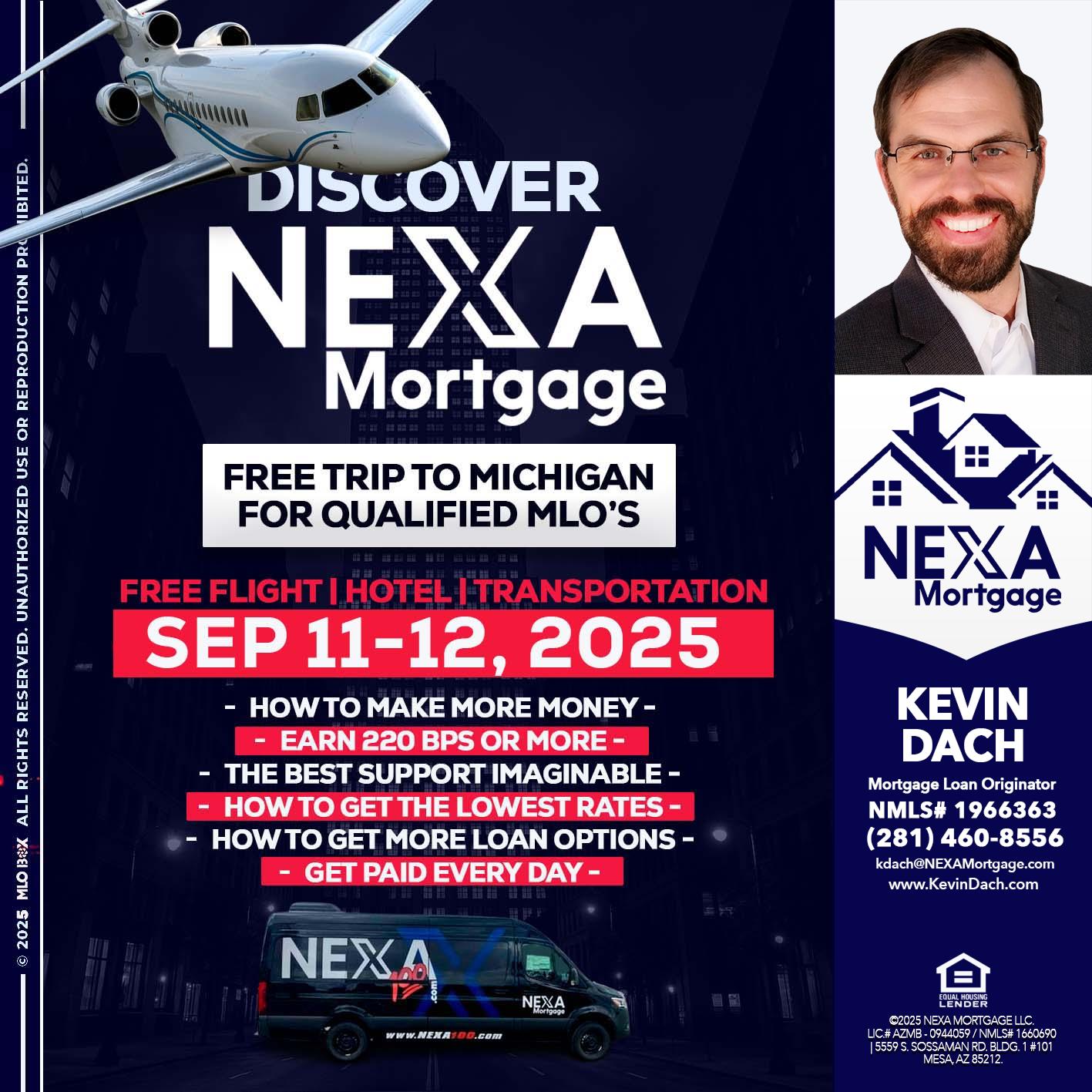 DISCOVER NEXA MORTGAGE - Kevin Dach -Loan Officer