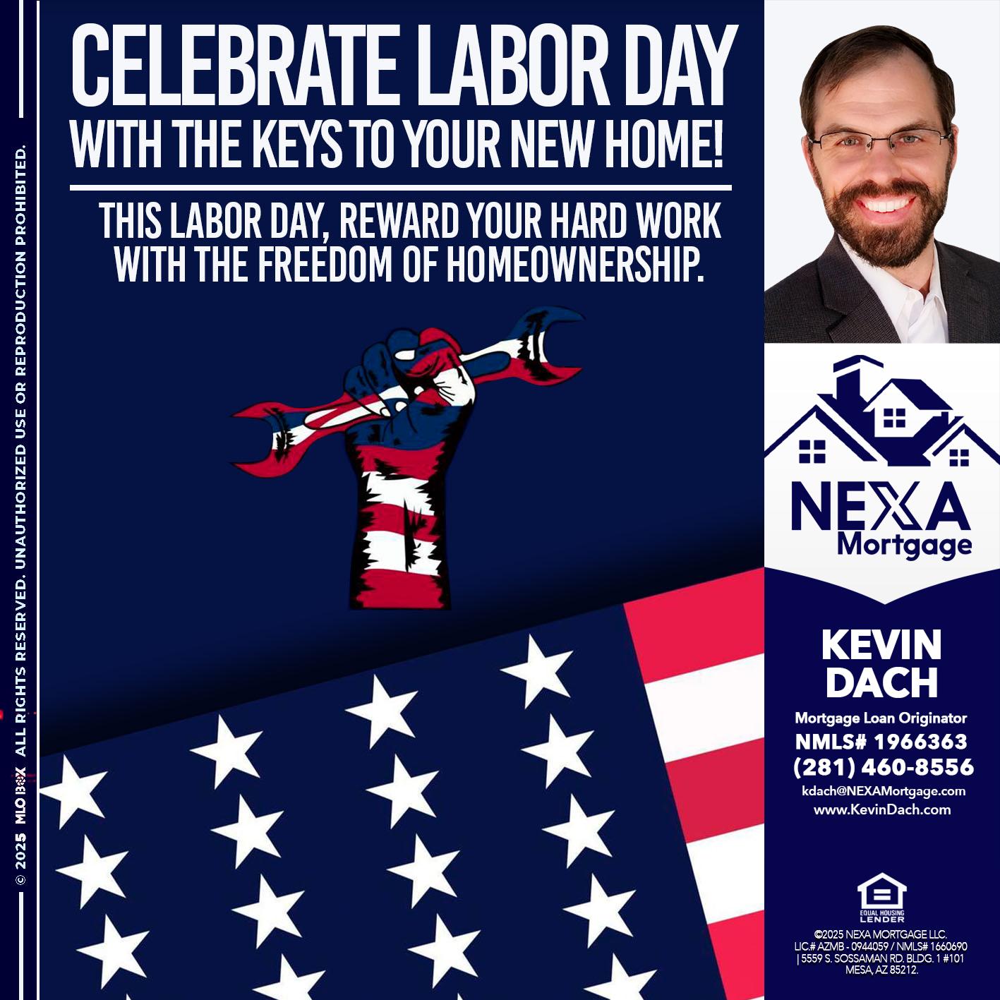 CELEBRATE LABOR DAY - Kevin Dach -Loan Officer