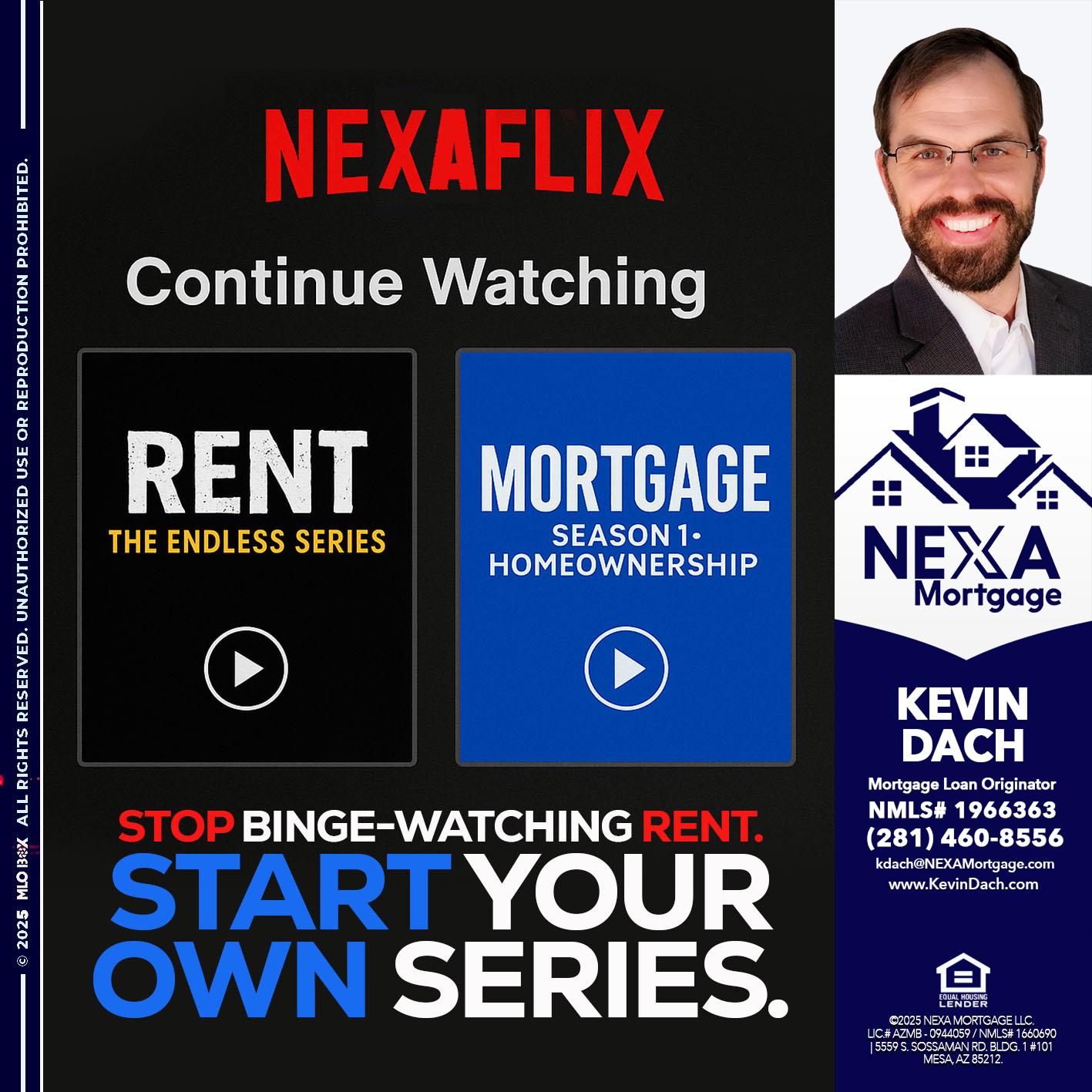 NEXAFLIX - Kevin Dach -Loan Officer