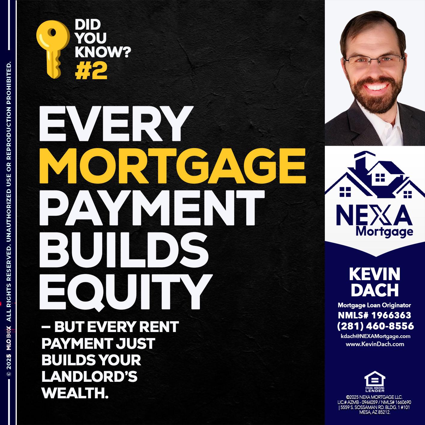 DID YOU KNOW? - Kevin Dach -Loan Officer