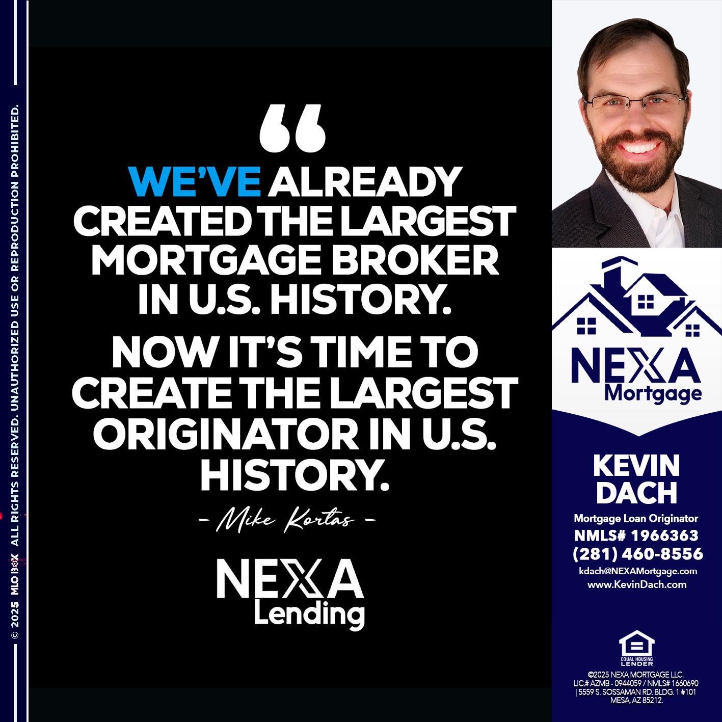 MIKE KORTAS - Kevin Dach -Loan Officer