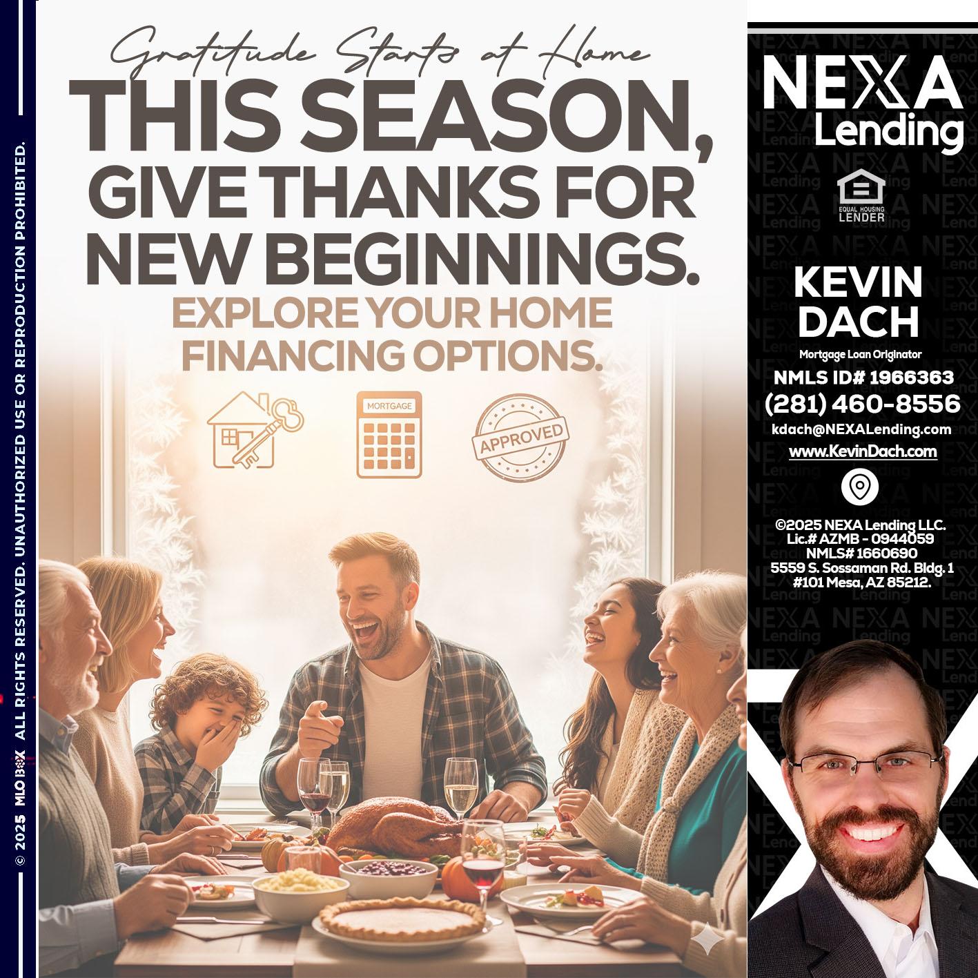 THIS SEASON - Kevin Dach -Loan Officer