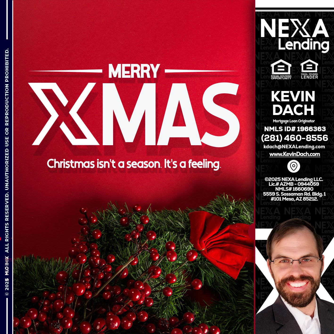 merry xmas - Kevin Dach -Loan Officer