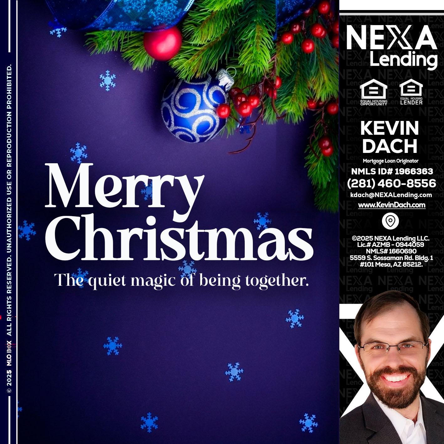 merry christmas - Kevin Dach -Loan Officer