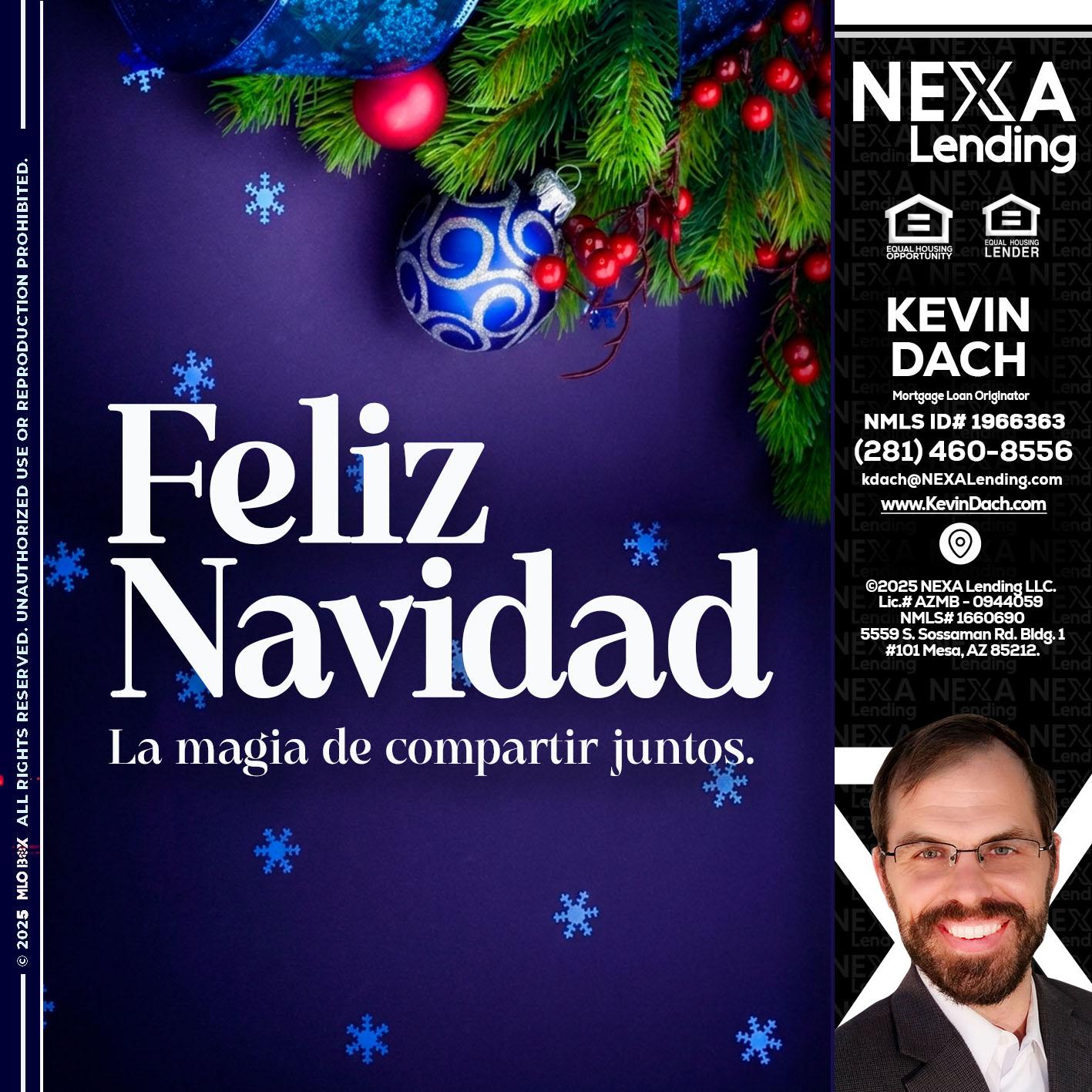 FELIZ NAVIDAD - Kevin Dach -Loan Officer