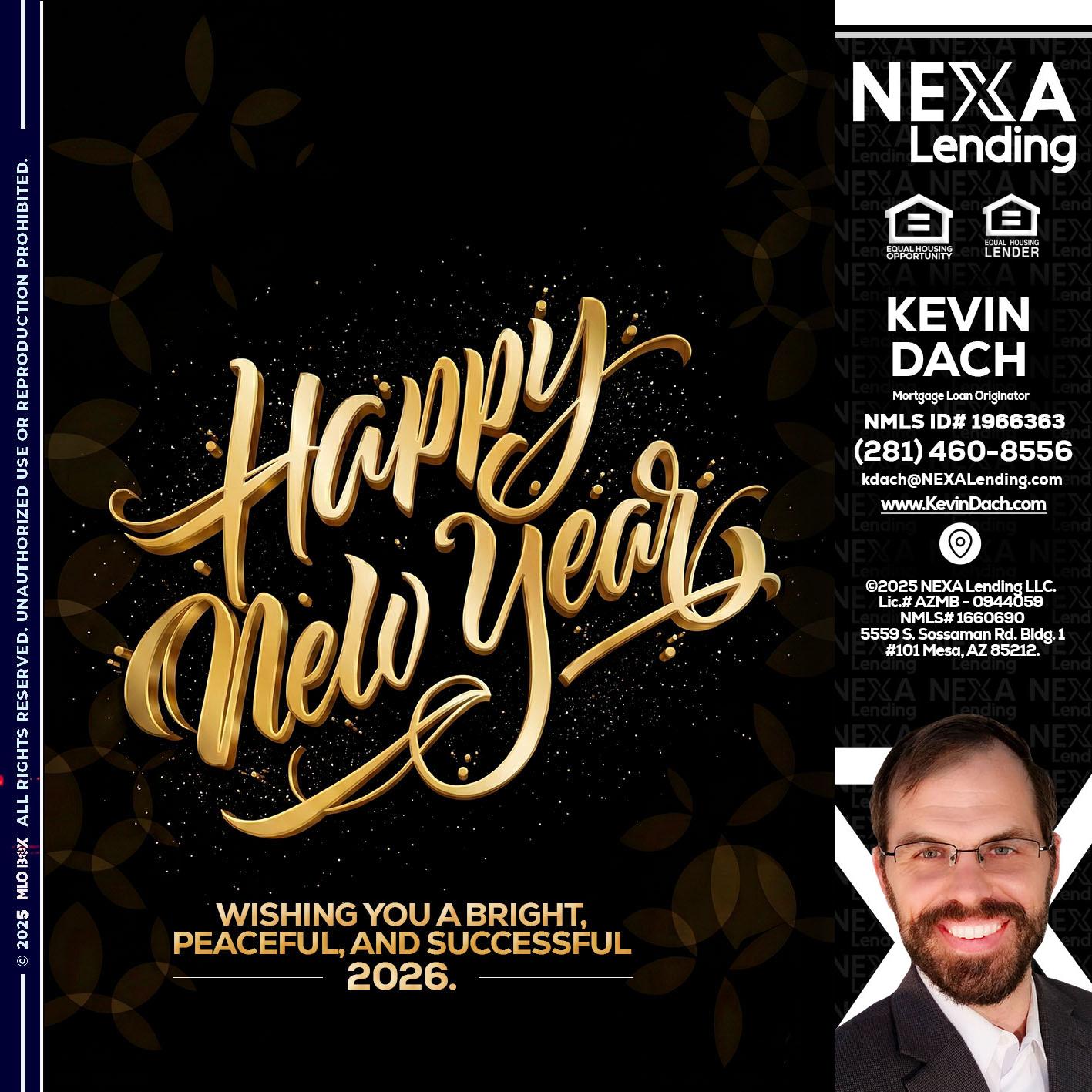 HAPPY NEW YEAR - Kevin Dach -Loan Officer