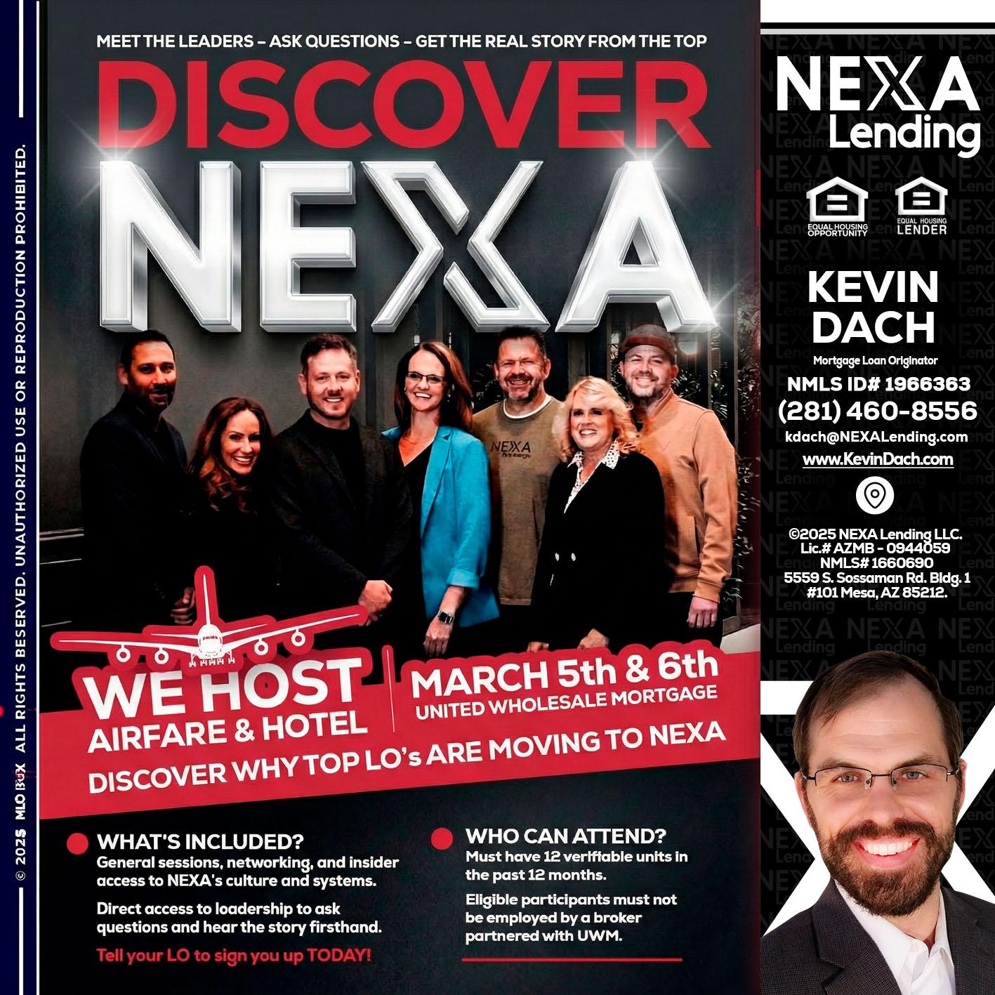 DISCOVER NEXA - Kevin Dach -Loan Officer