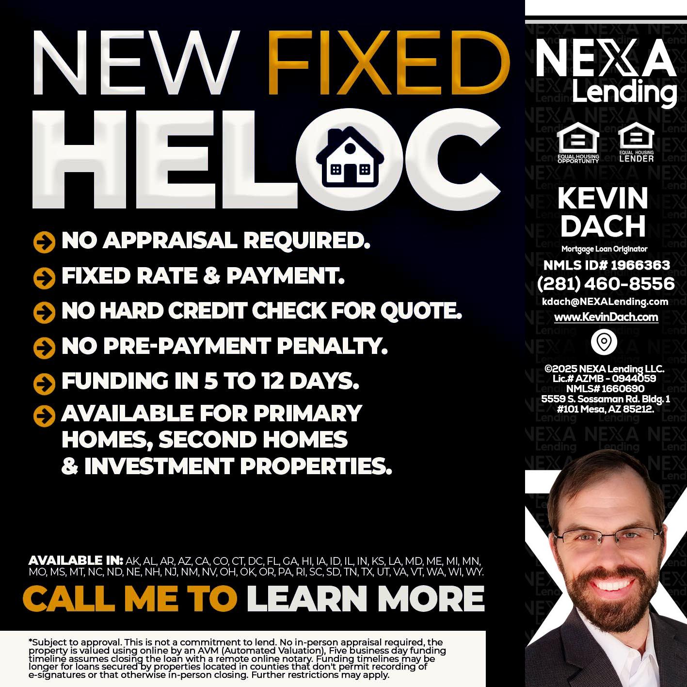 HELOC - Kevin Dach -Loan Officer