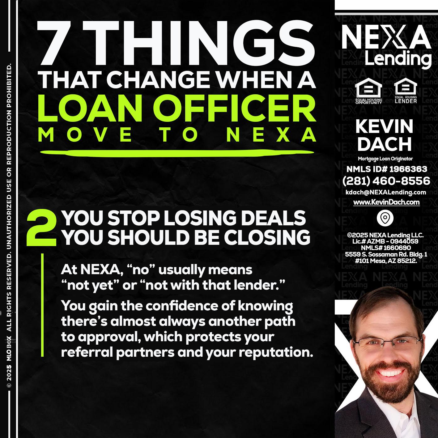 7 THINGS (2) - Kevin Dach -Loan Officer