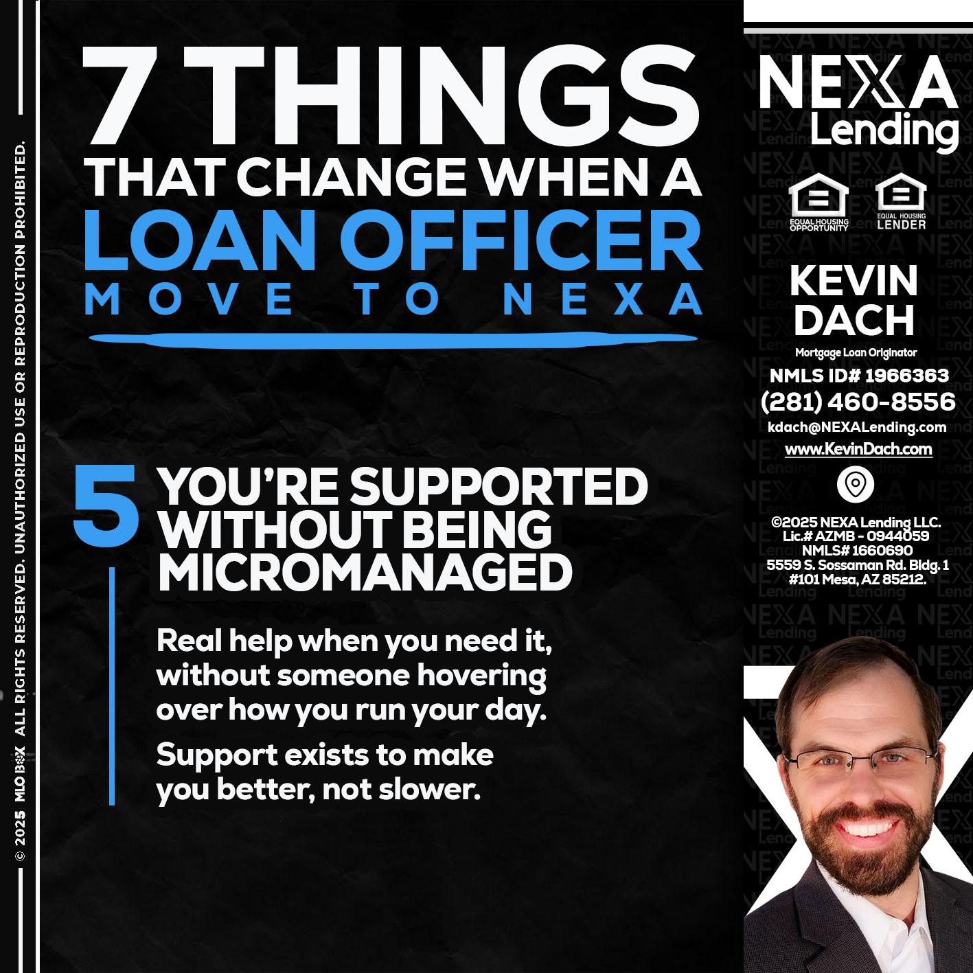 7 THINGS (5) - Kevin Dach -Loan Officer