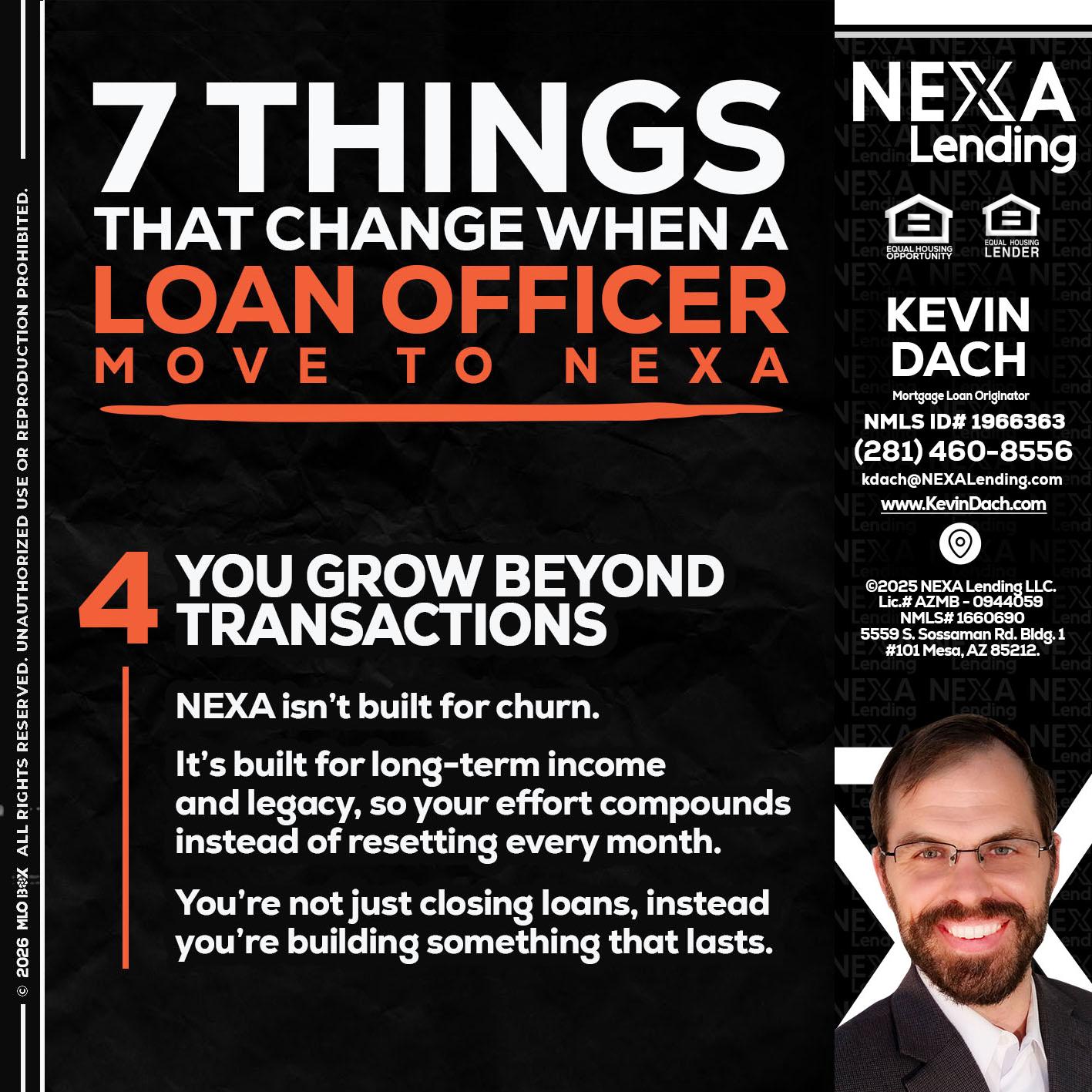 7 THINGS (4) - Kevin Dach -Loan Officer