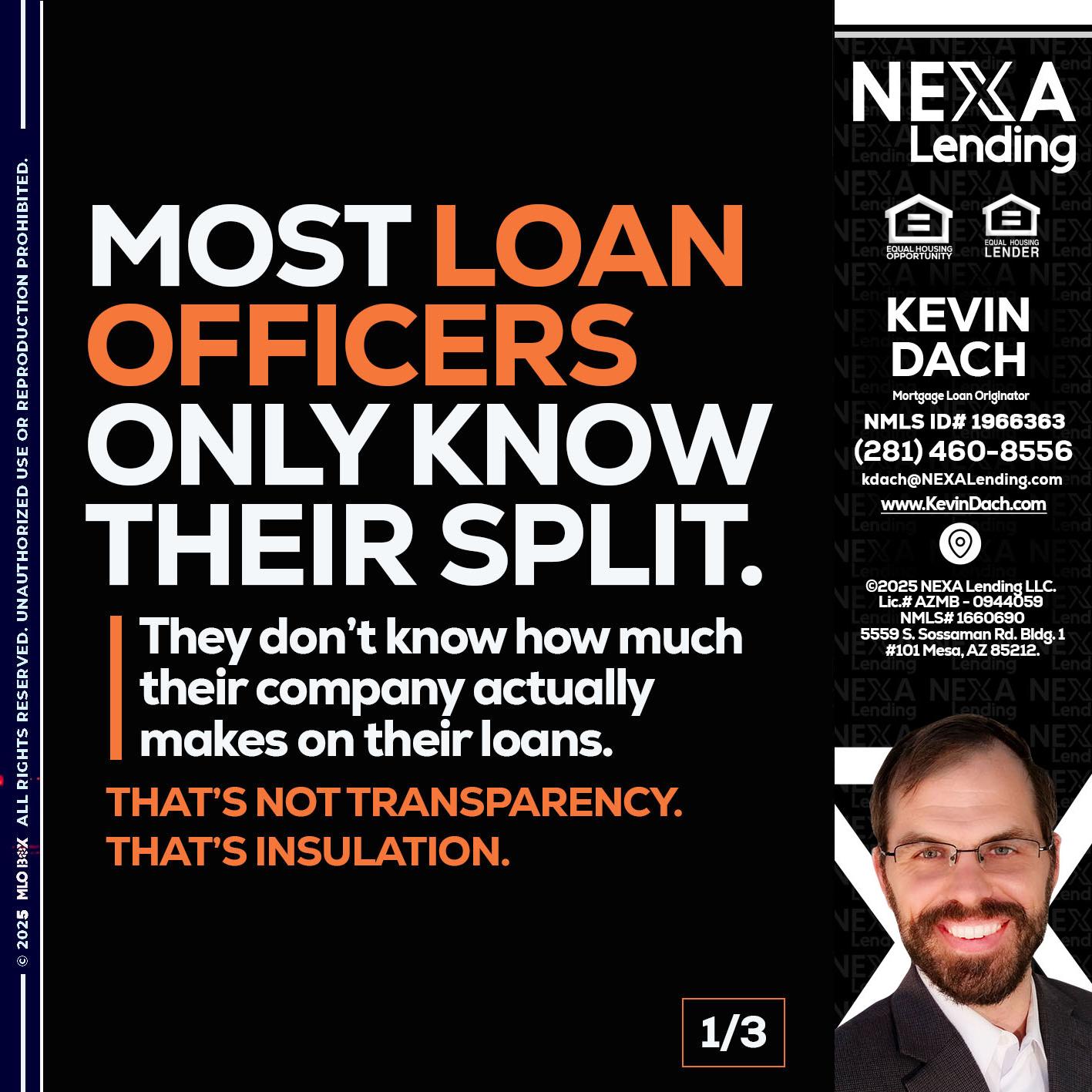 1 OF 3 - Kevin Dach -Loan Officer