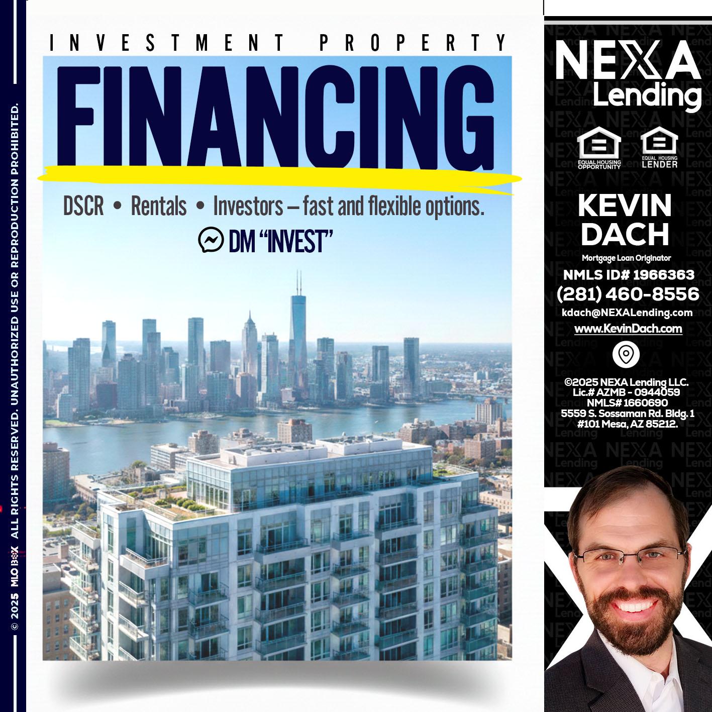 FINANCING - Kevin Dach -Loan Officer