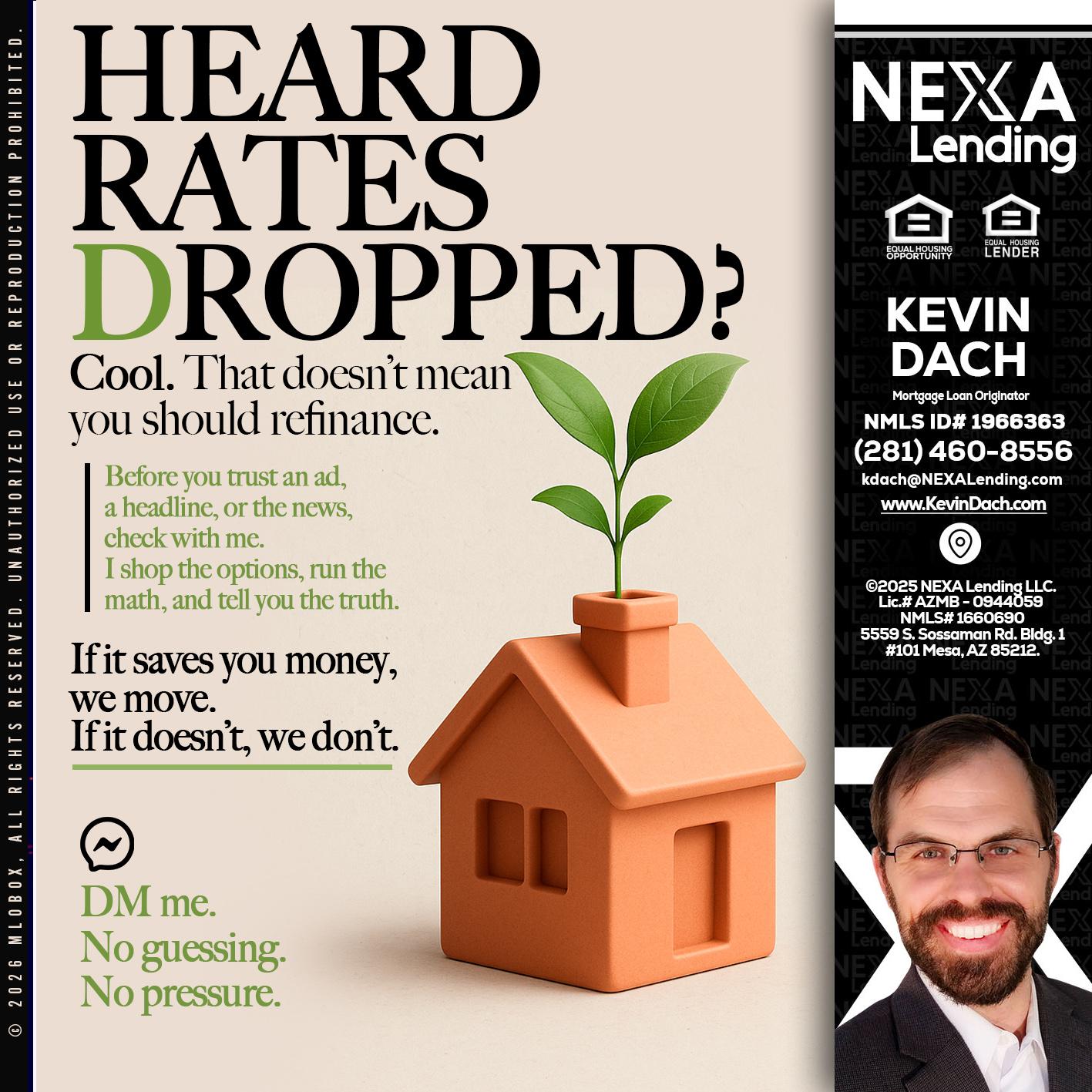 HEARD RATES - Kevin Dach -Loan Officer