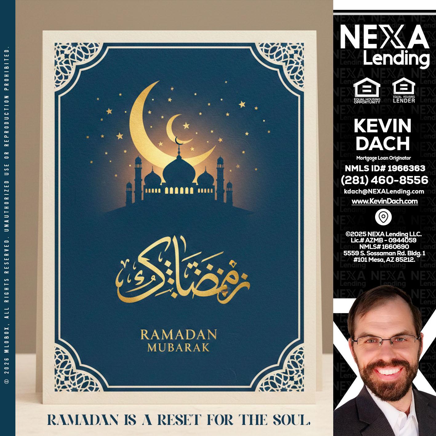 HAPPY RAMADAN - Kevin Dach -Loan Officer