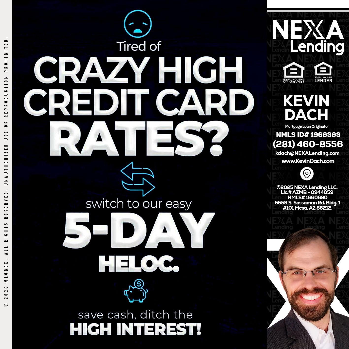 CRAZY HIGH - Kevin Dach -Loan Officer