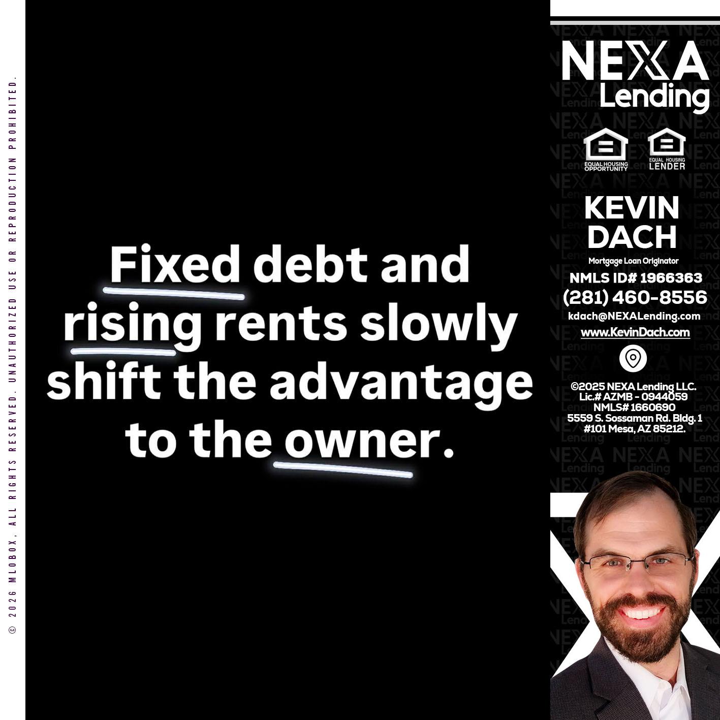 FIXED DEBT - Kevin Dach -Loan Officer
