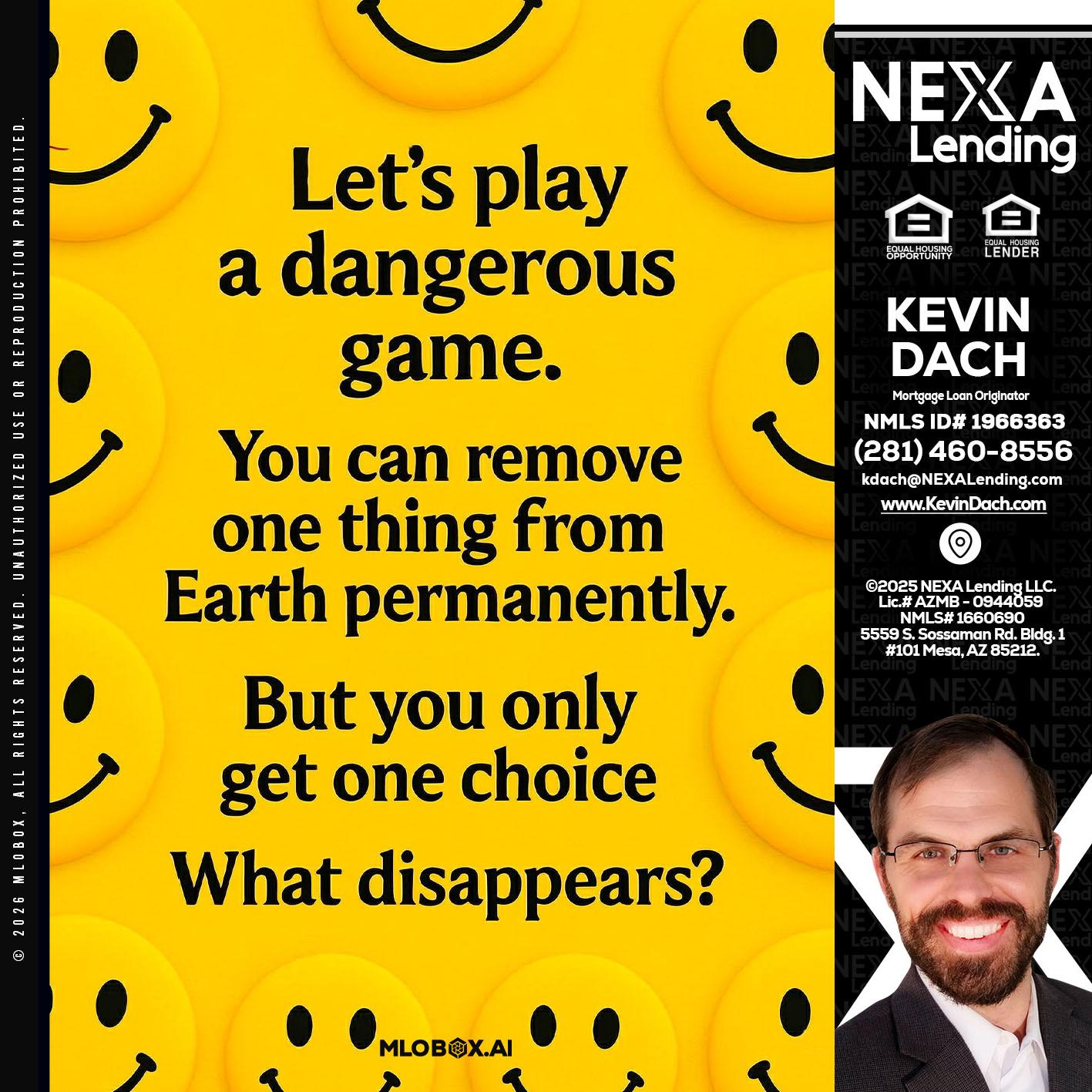 LETS PLAY - Kevin Dach -Loan Officer