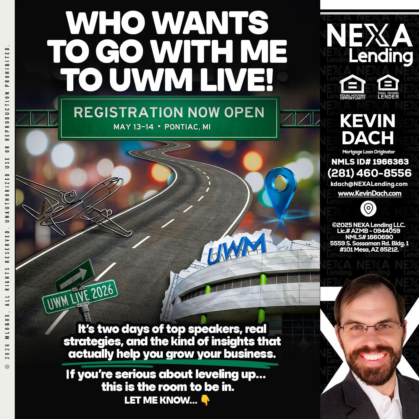 WHO WANTS - Kevin Dach -Loan Officer