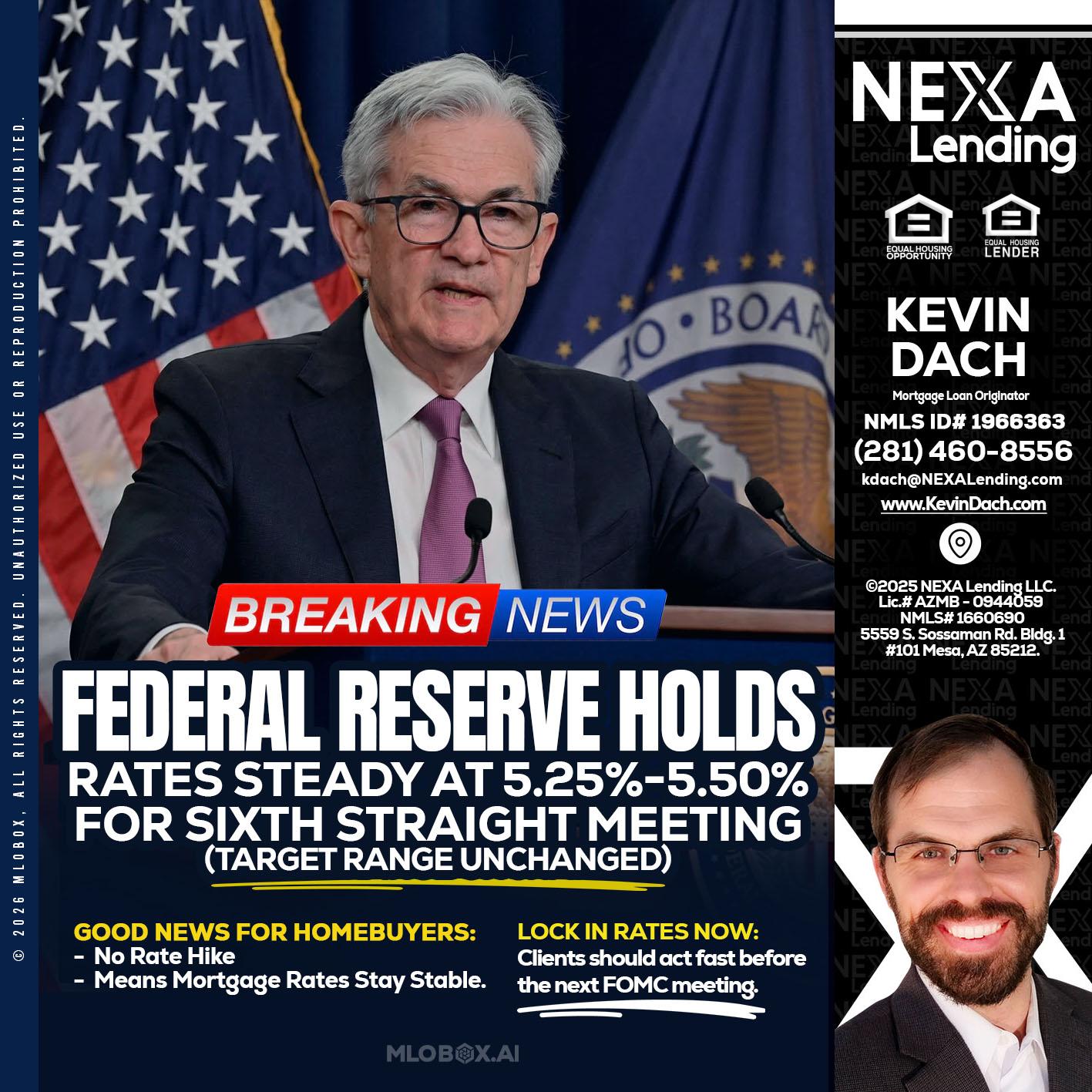 federal reserve - Kevin Dach -Loan Officer