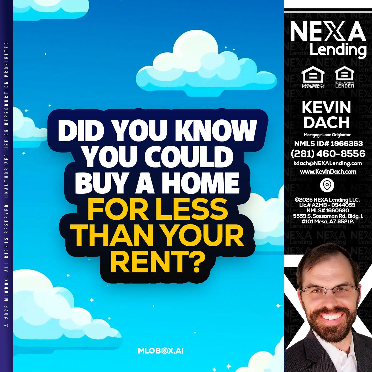 DID YOU KNOW - Kevin Dach -Loan Officer