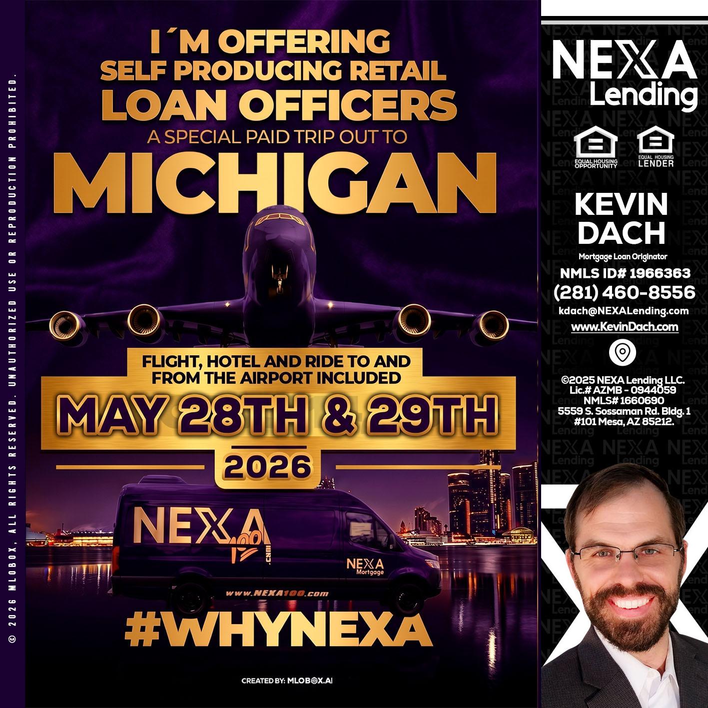 MICHIGAN - Kevin Dach -Loan Officer