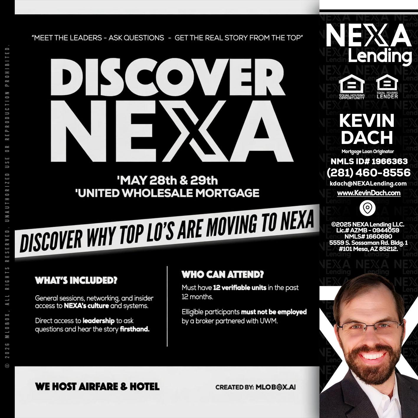 DISCOVER NEXA - Kevin Dach -Loan Officer