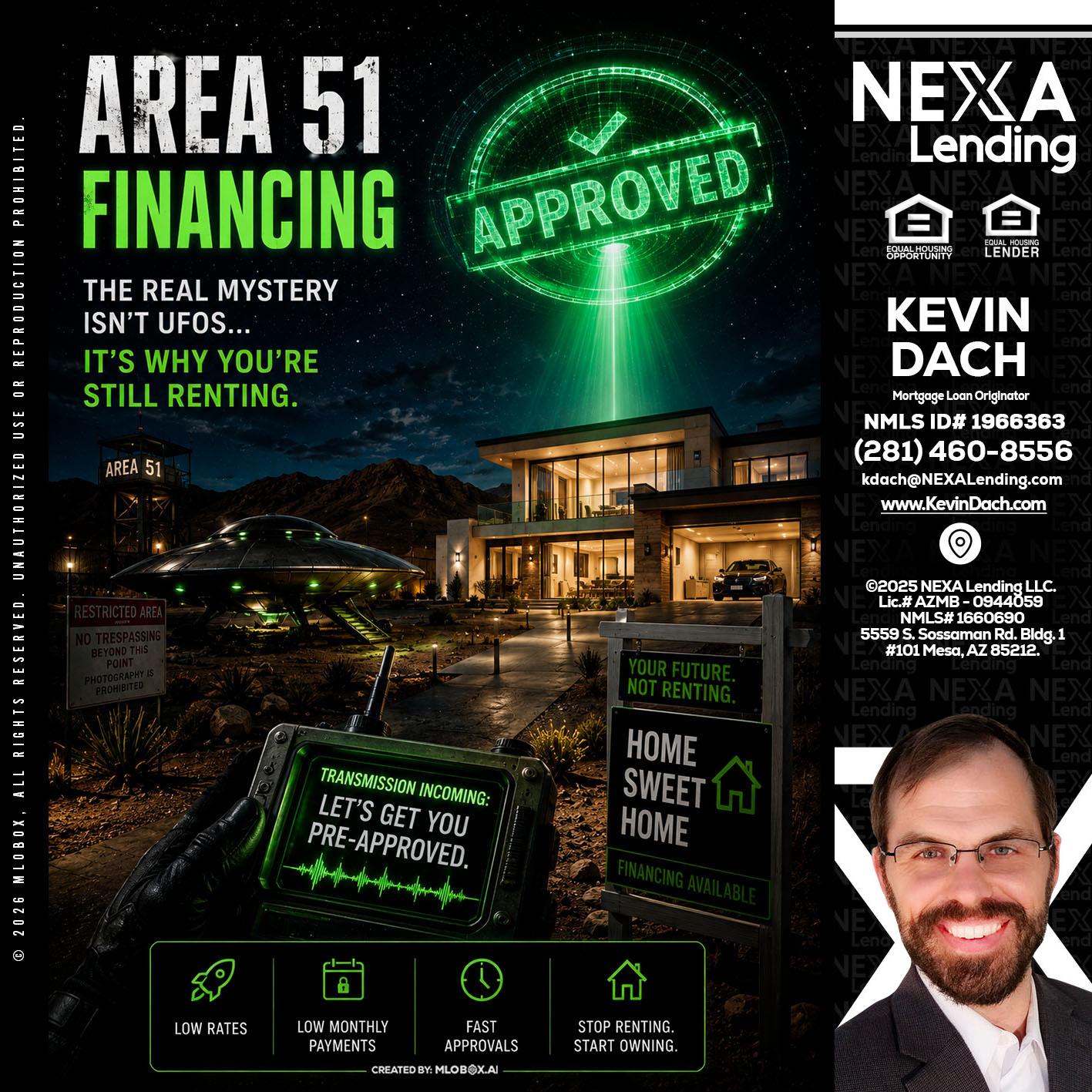AREA 51 - Kevin Dach -Loan Officer